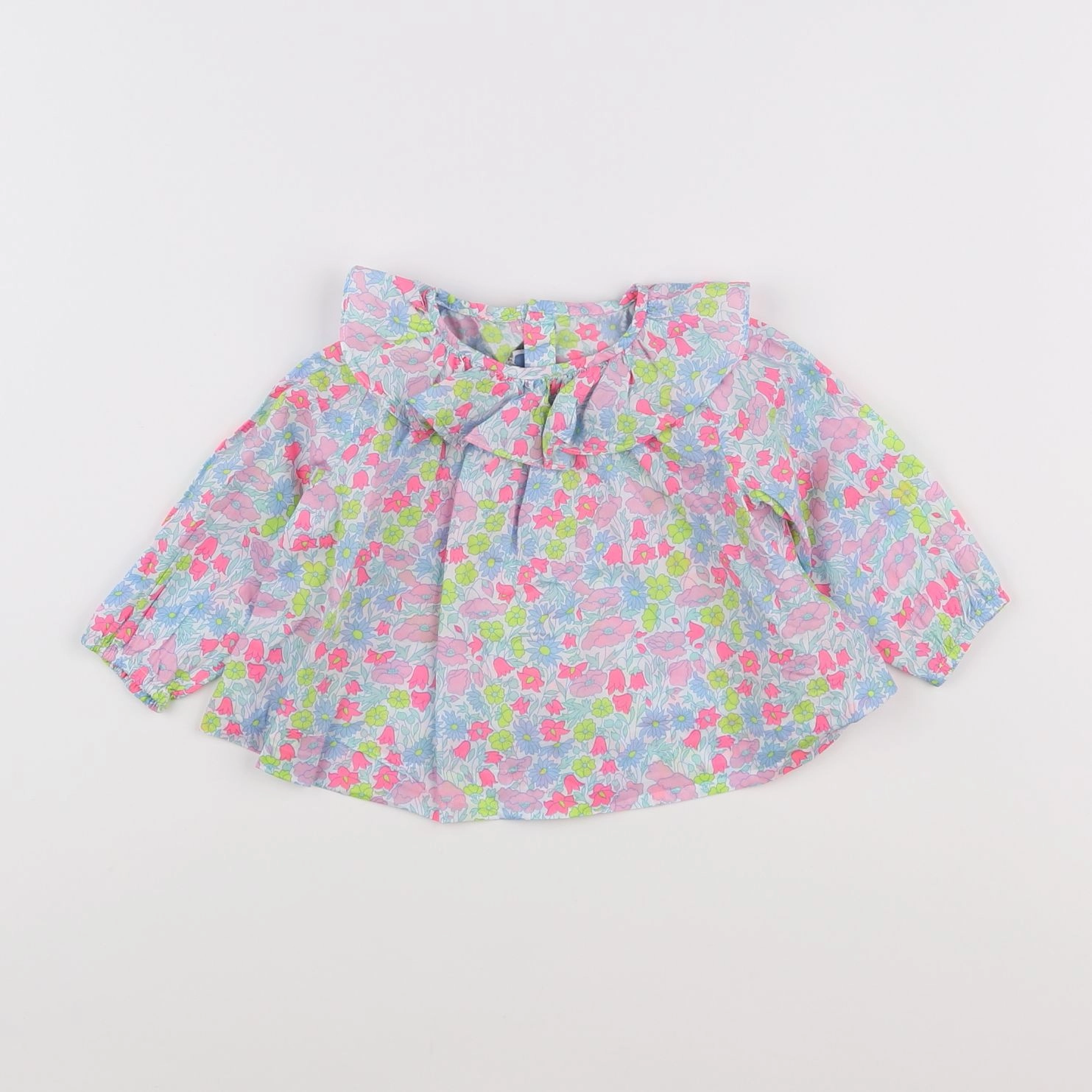 Jacadi - blouse liberty multicolore - 6 mois