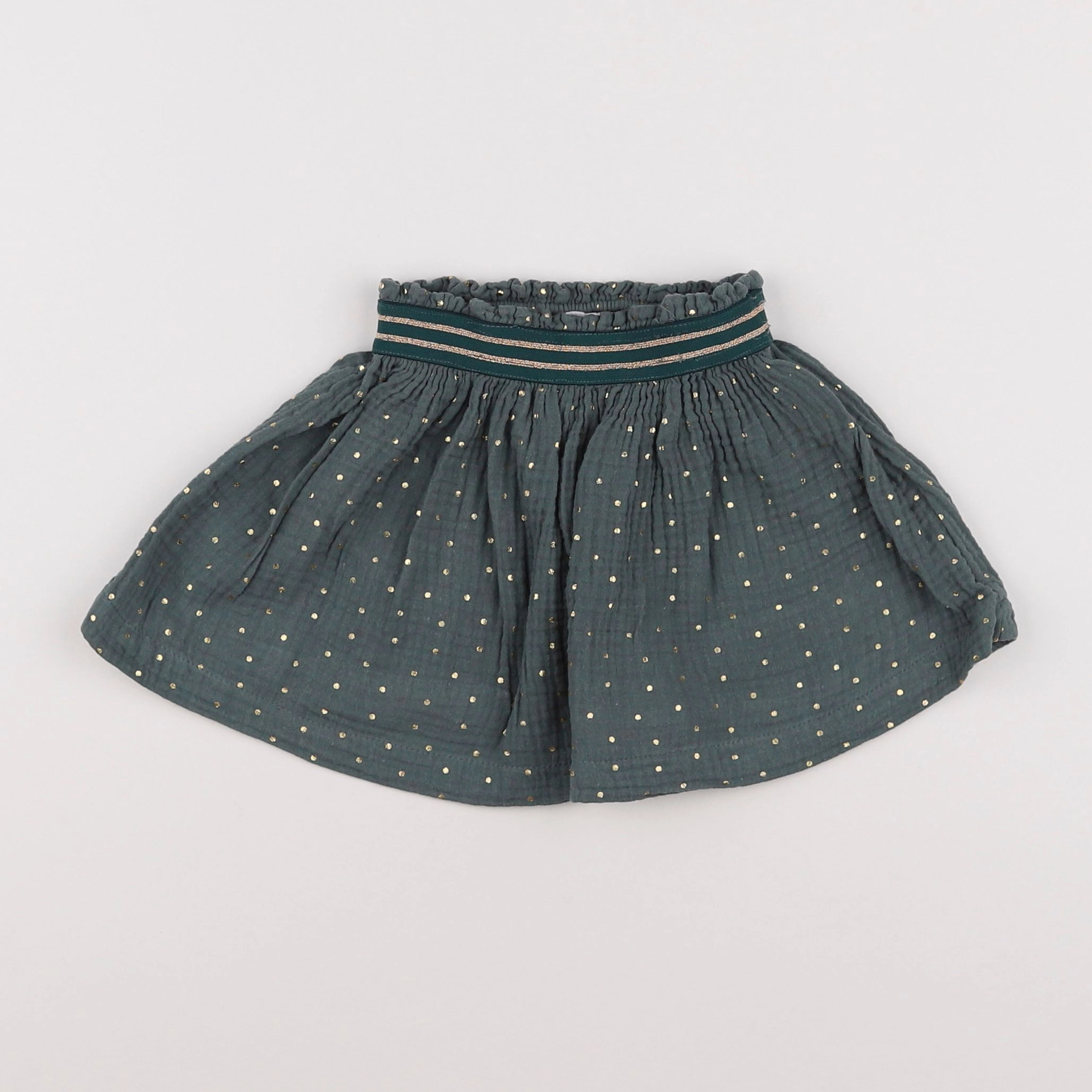 Vertbaudet - jupe bleu, vert - 2 ans