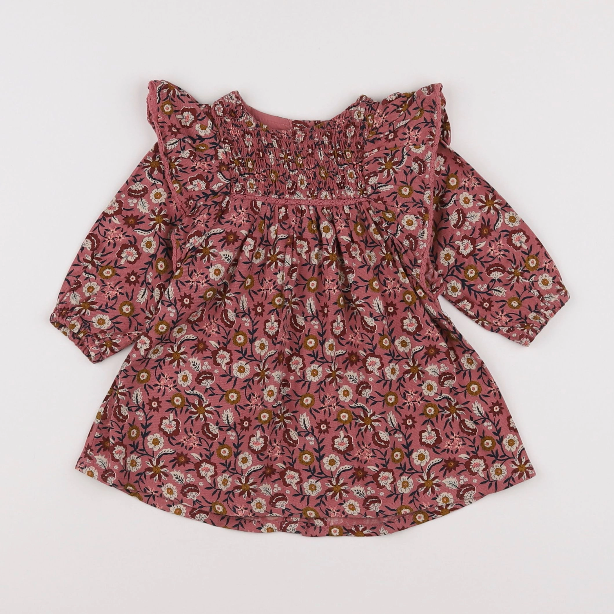 Vertbaudet - robe rose - 6 mois