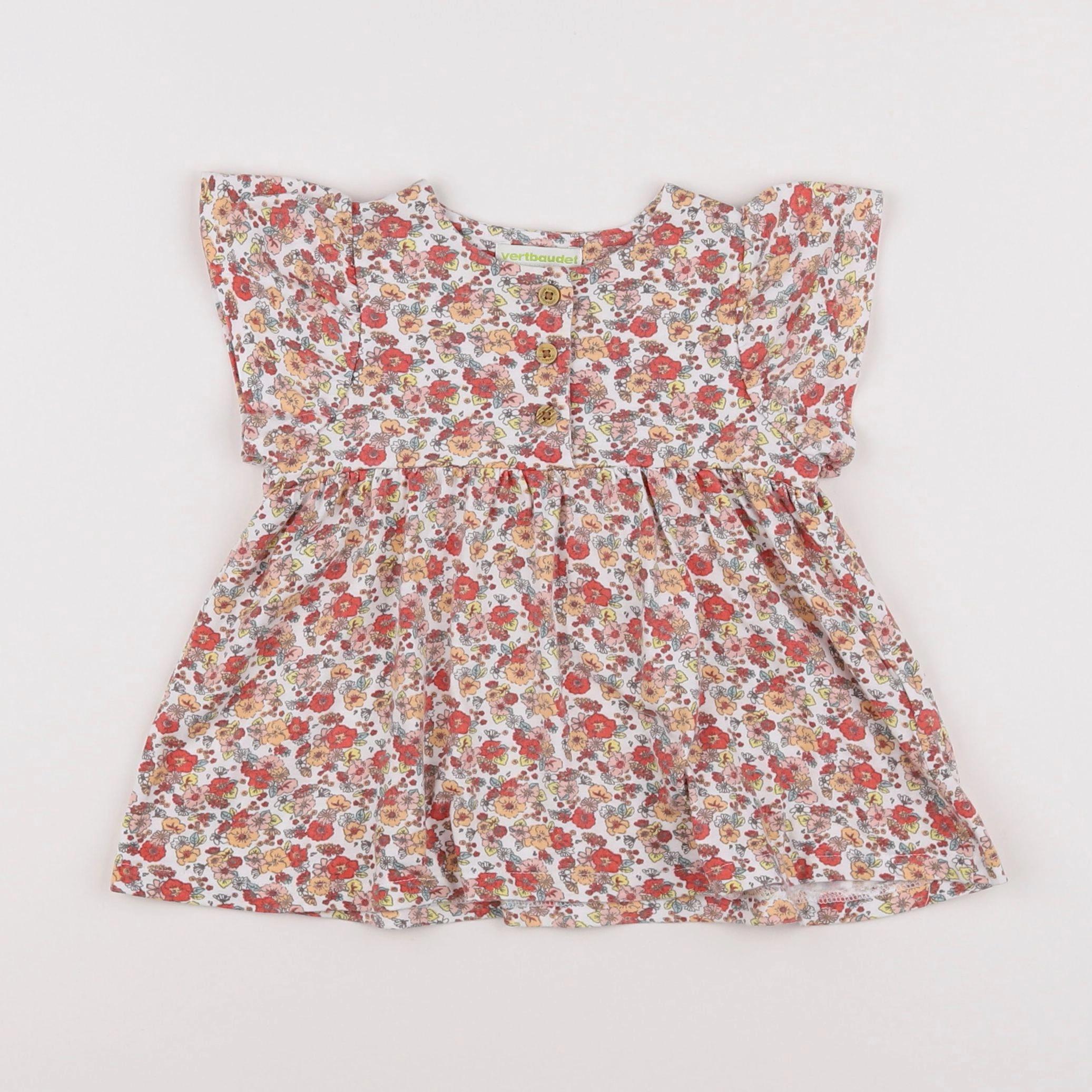 Vertbaudet - robe rose - 6 mois