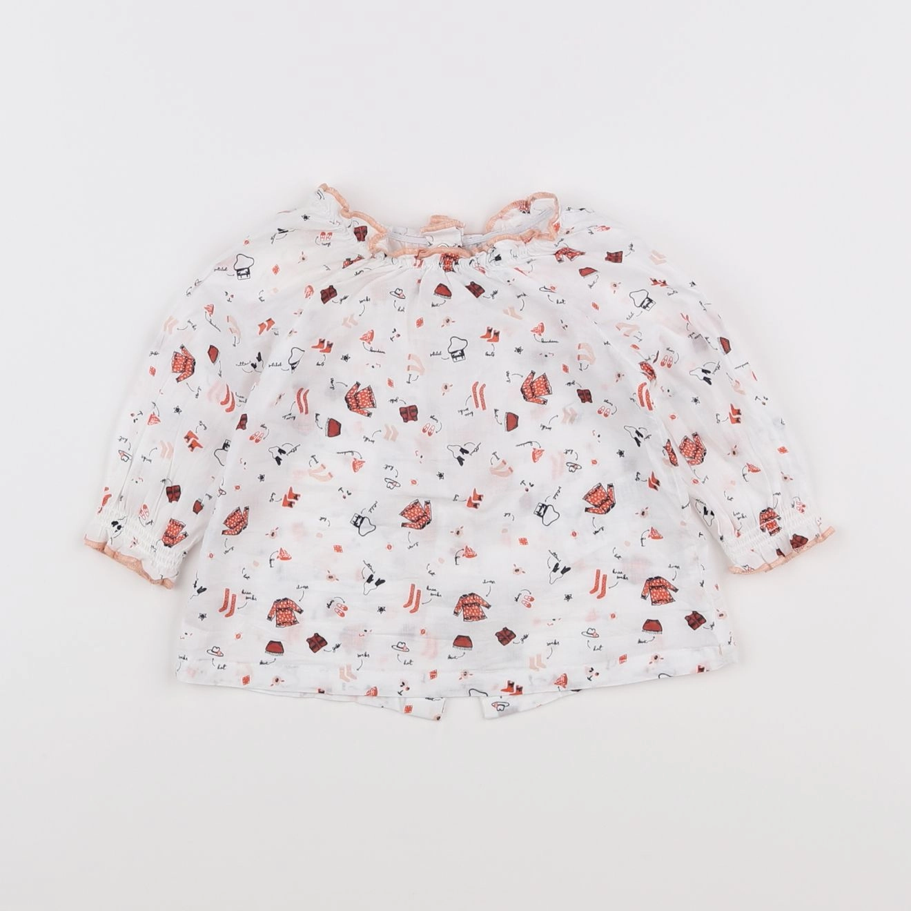 Vertbaudet - blouse rose - 6 mois