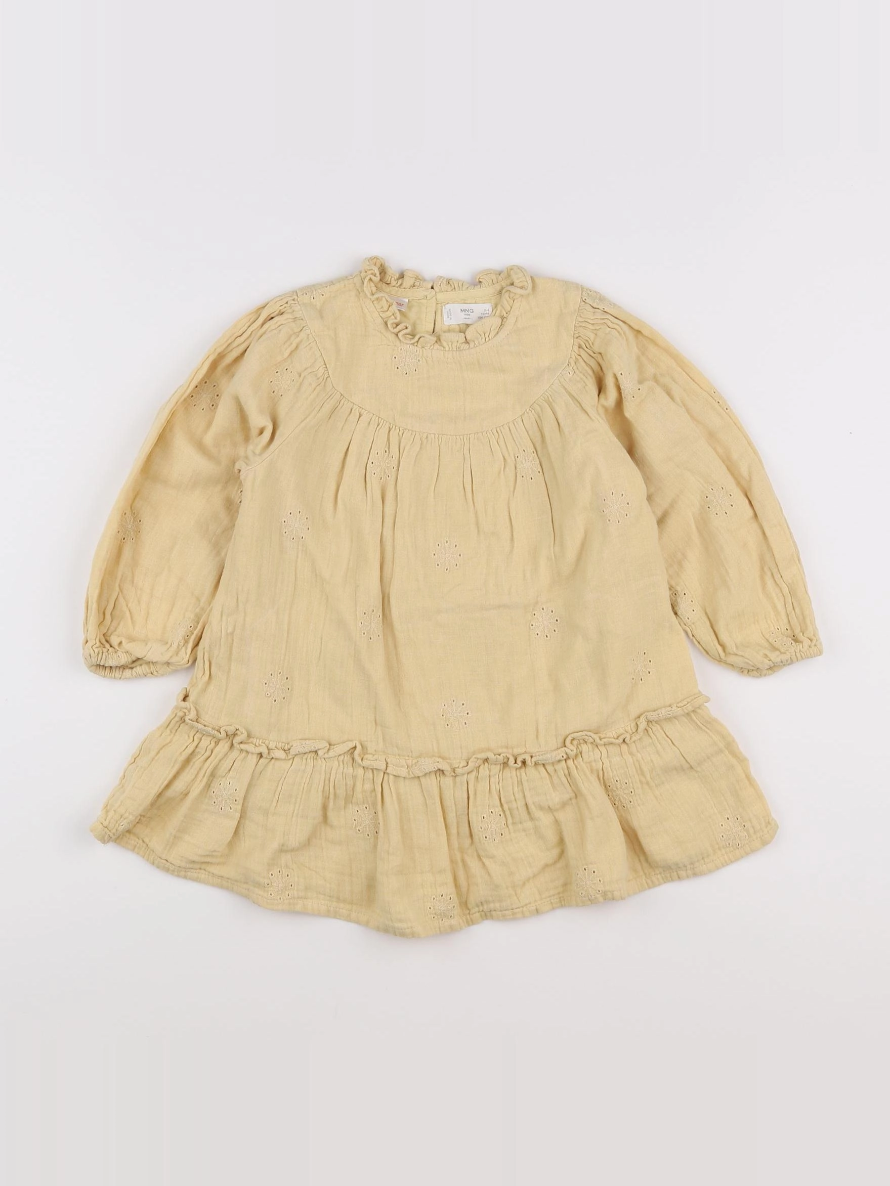 Mango - robe jaune - 3/4 ans