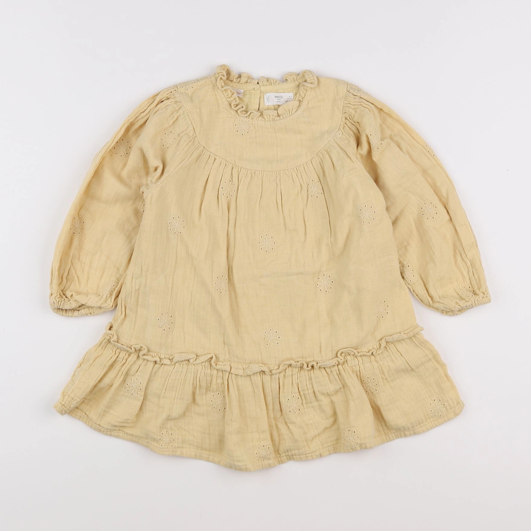 Mango - robe jaune - 3/4 ans