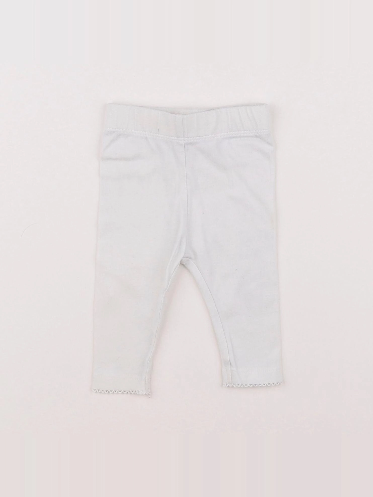 Vertbaudet - legging blanc - 1 mois