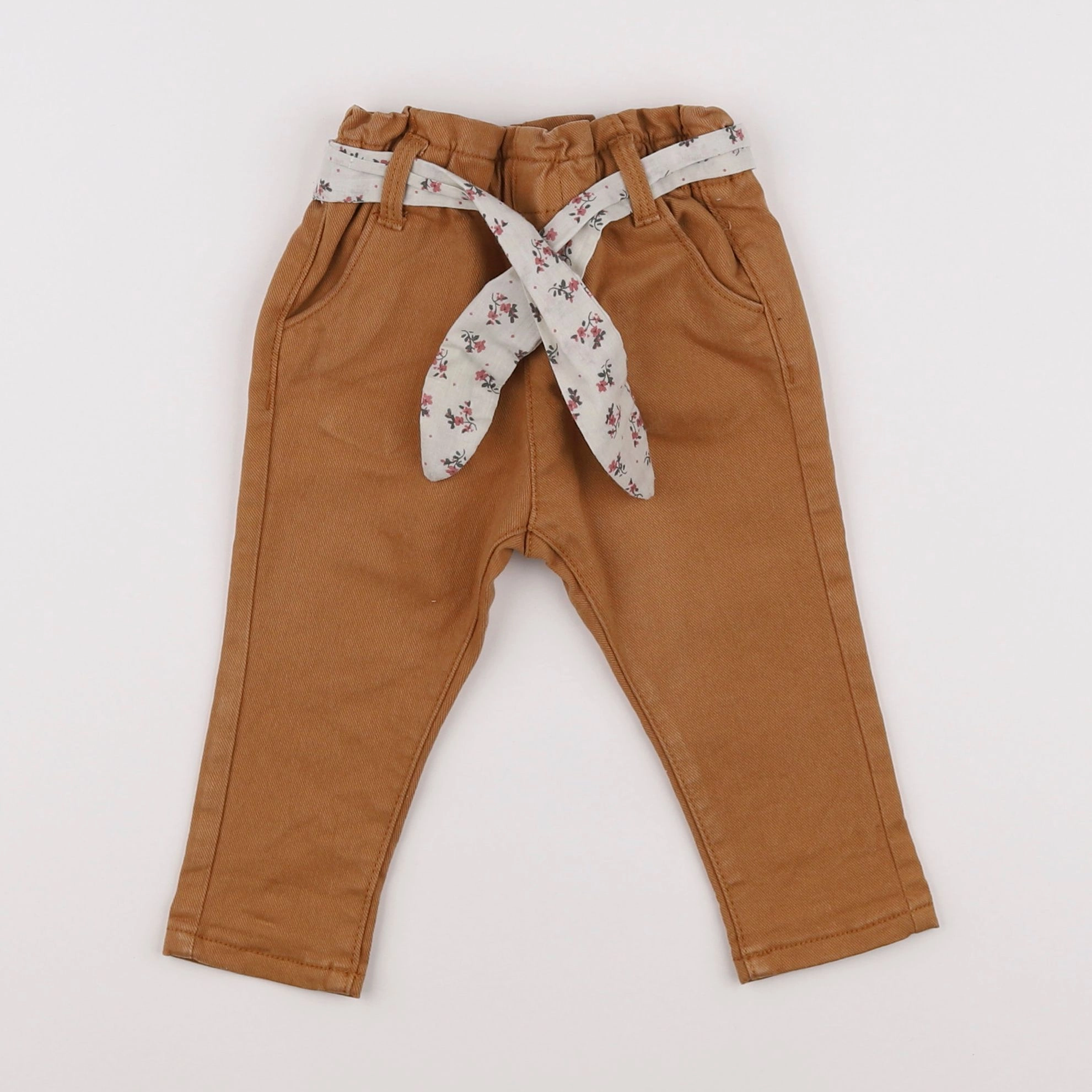 Vertbaudet - jean marron - 9 mois