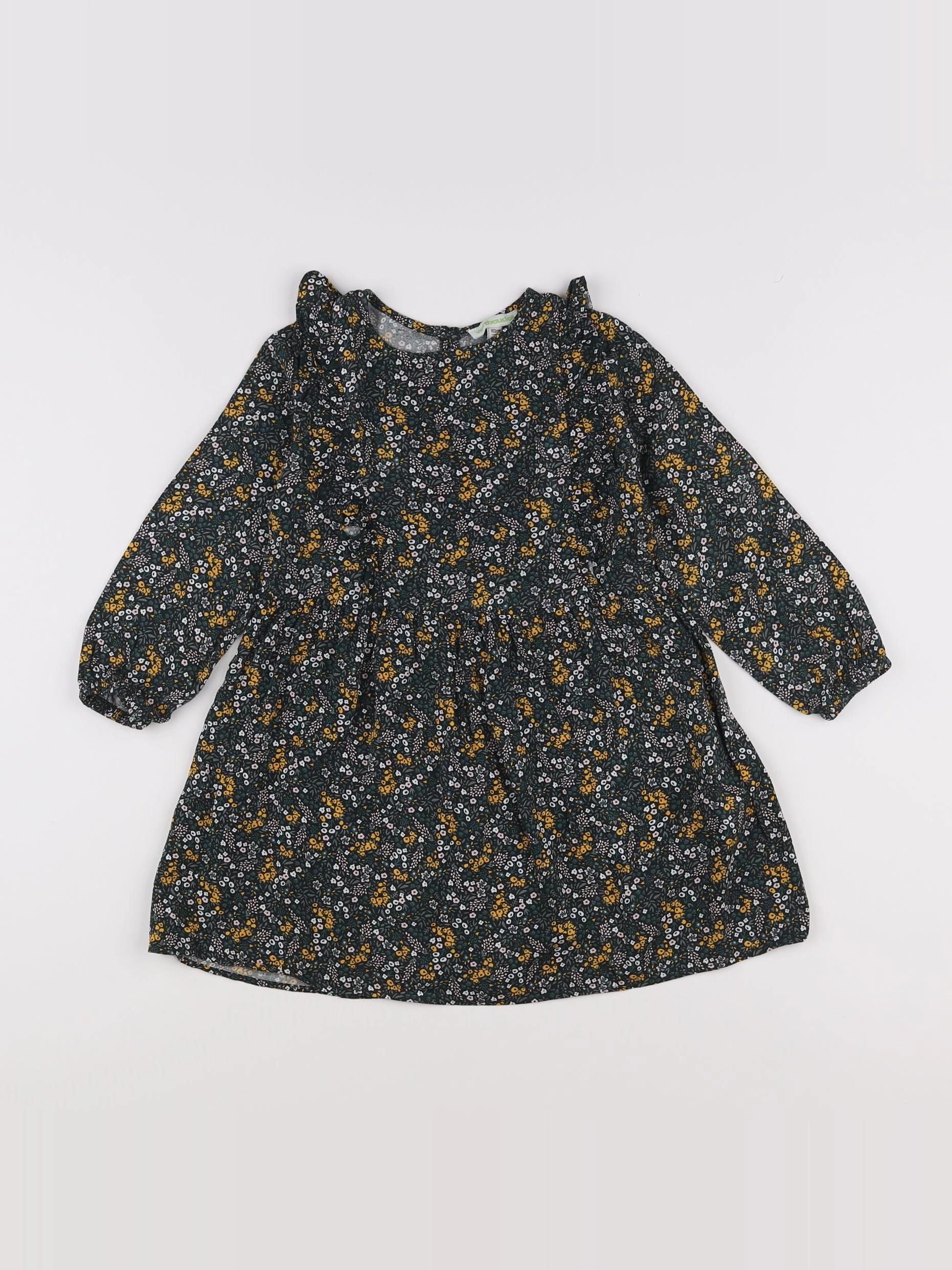 Vertbaudet - robe vert - 4 ans