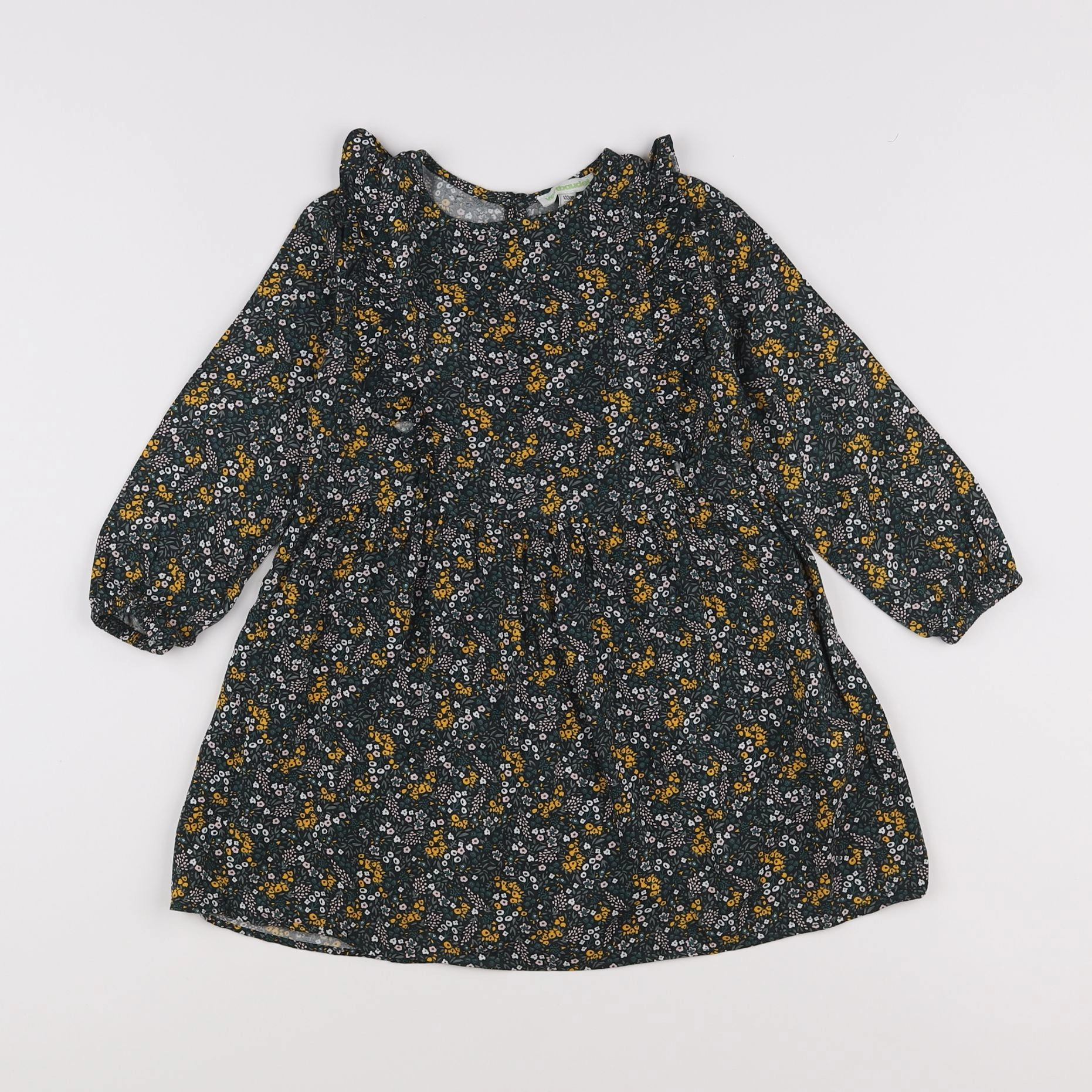 Vertbaudet - robe vert - 4 ans