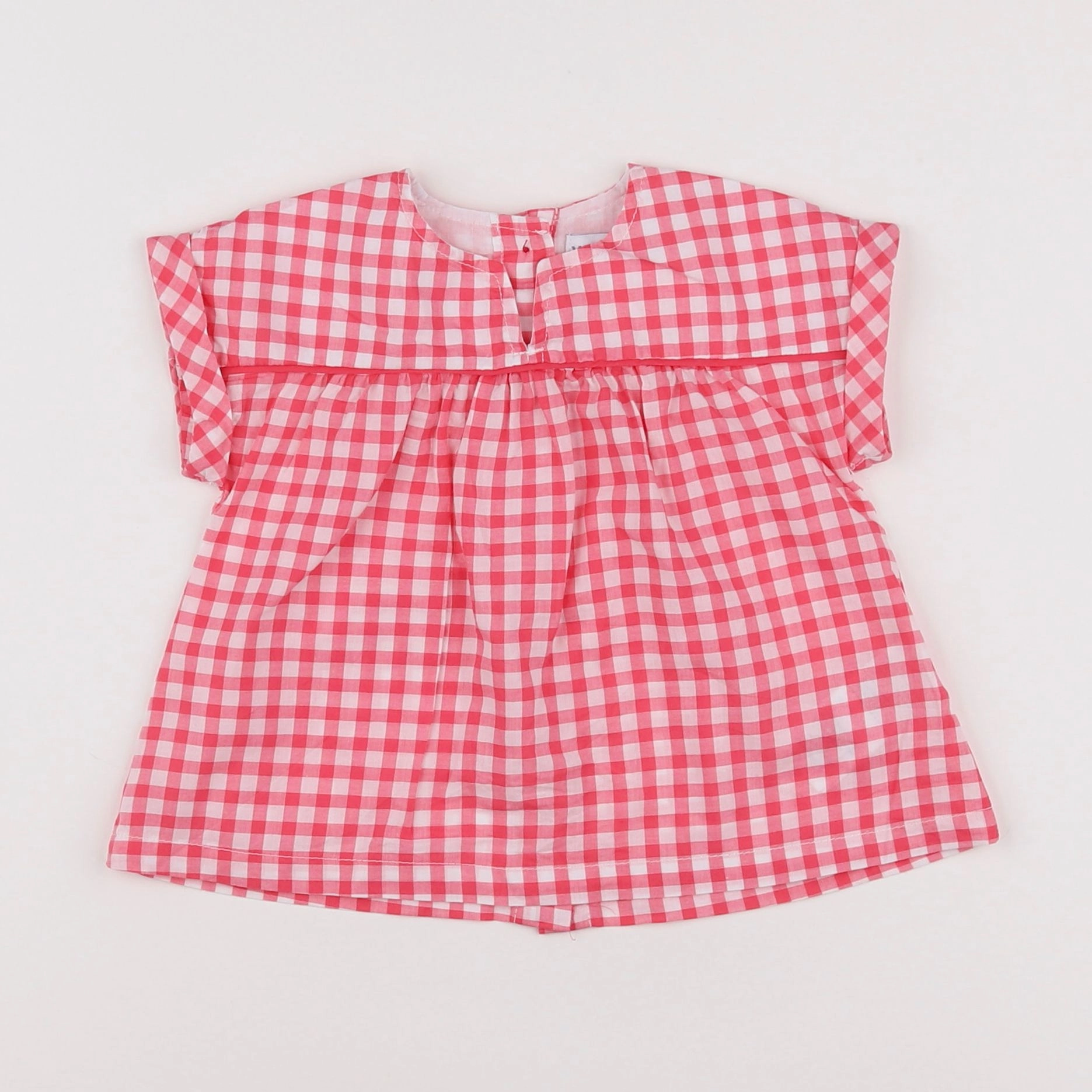 Vertbaudet - blouse rose, blanc - 9 mois