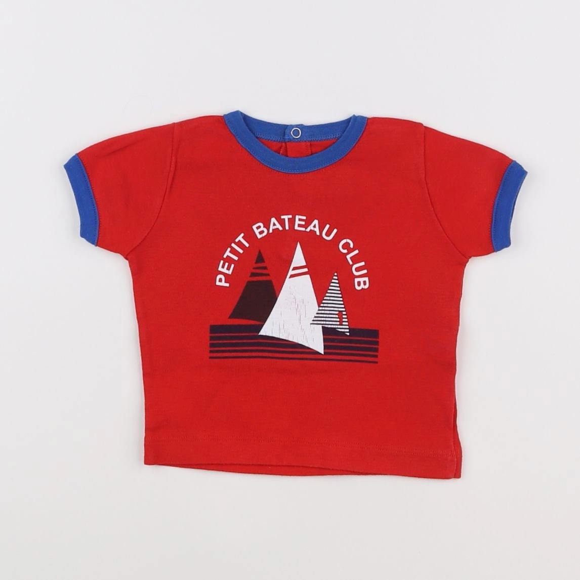 Petit Bateau - tee-shirt rouge - 6 mois