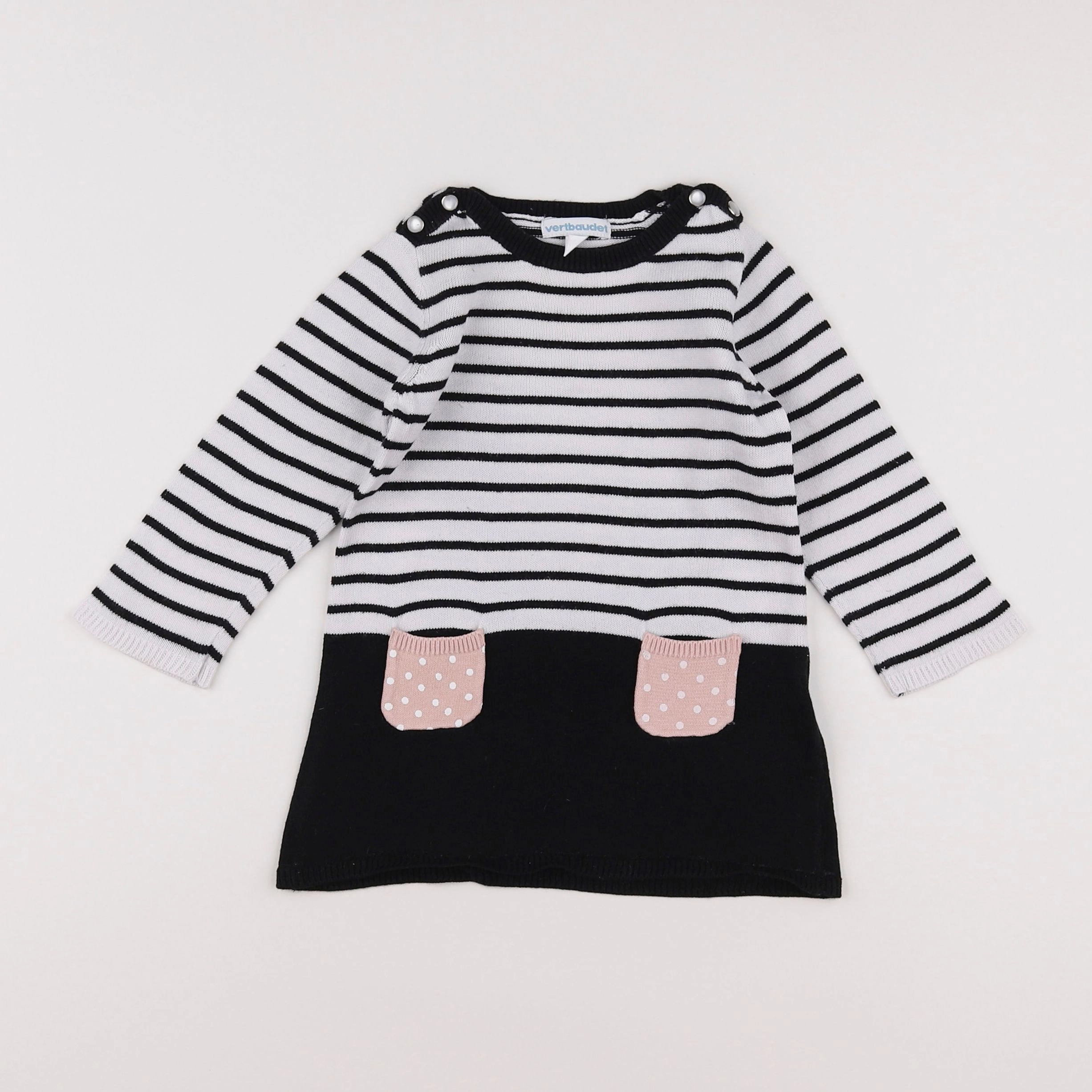 Vertbaudet - robe multicolore - 18 mois