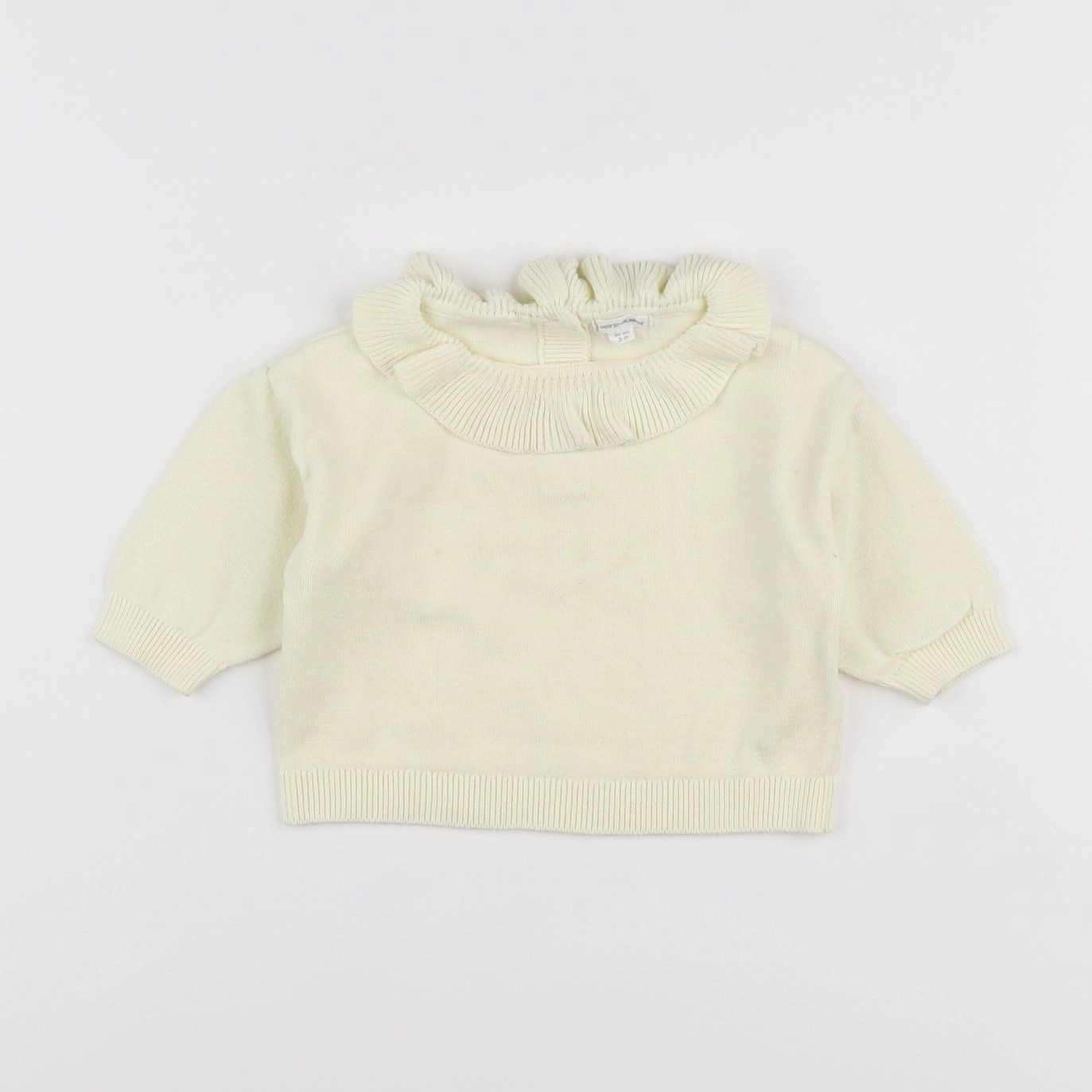 Vertbaudet - pull jaune - 3 mois