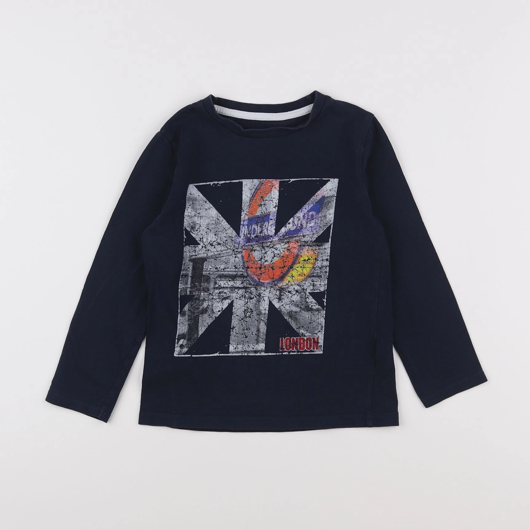Vertbaudet - tee-shirt bleu - 6 ans