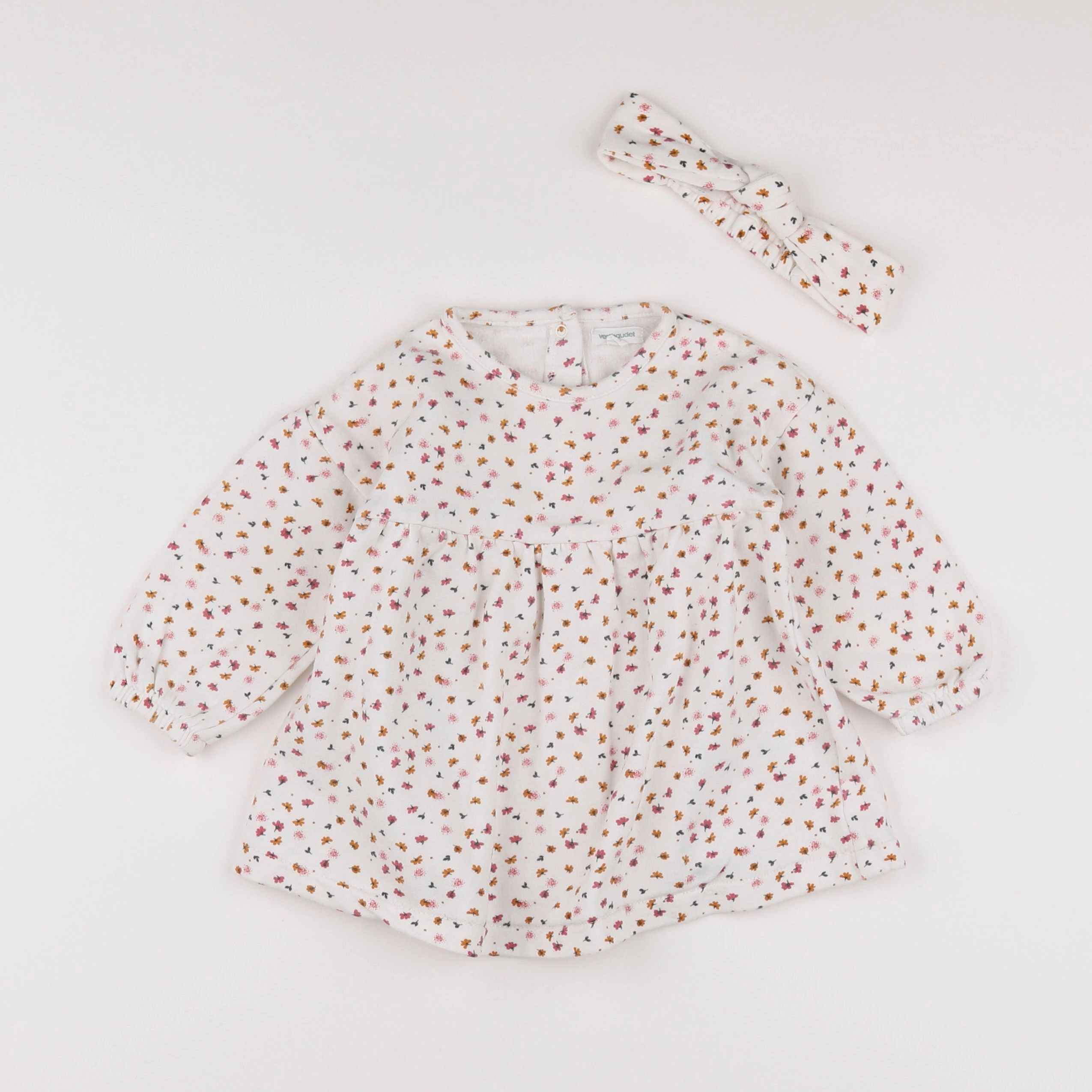 Vertbaudet - robe multicolore - 18 mois