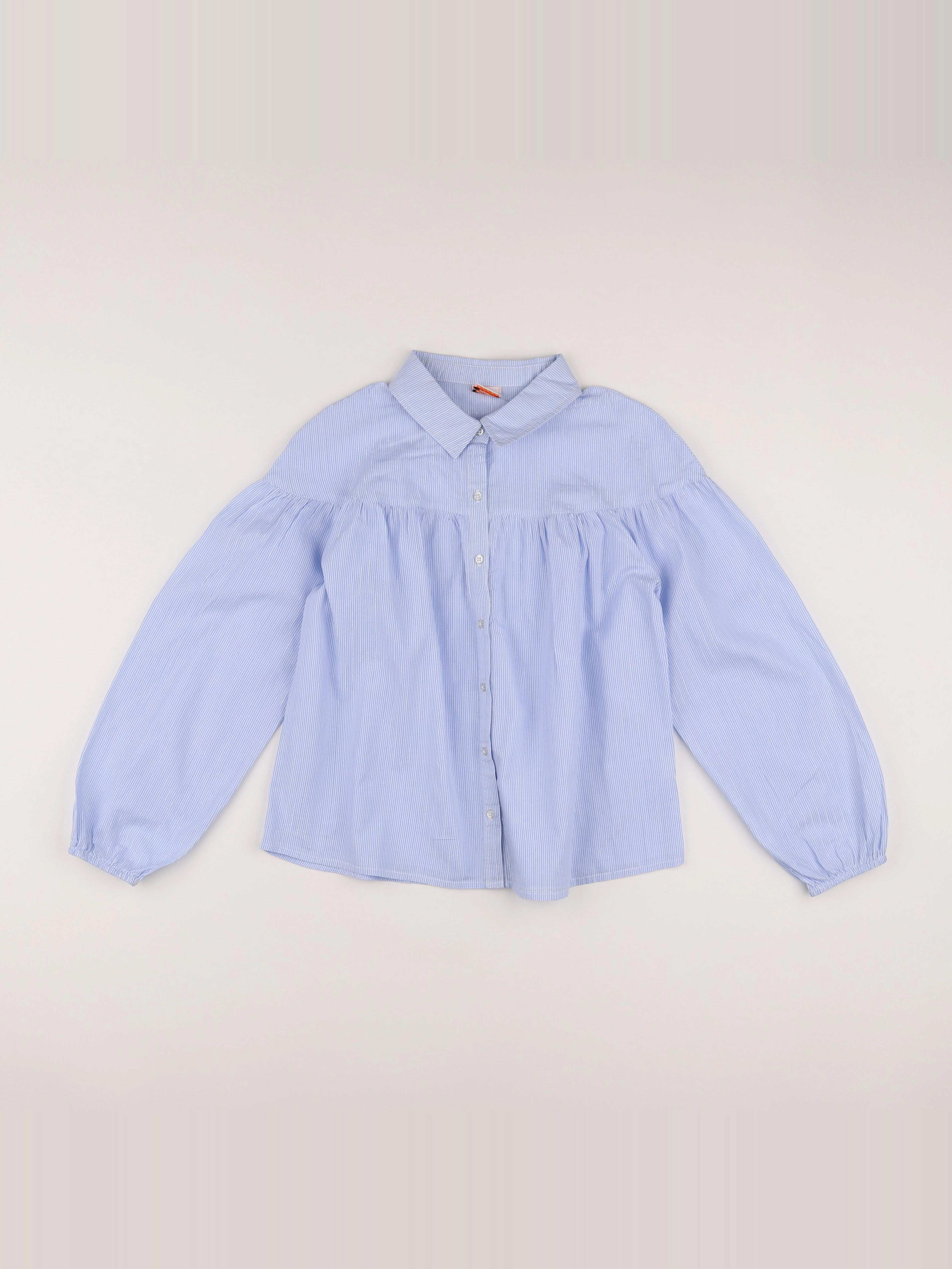 Tape à l'oeil - chemise blanc, bleu, argent - 12 ans