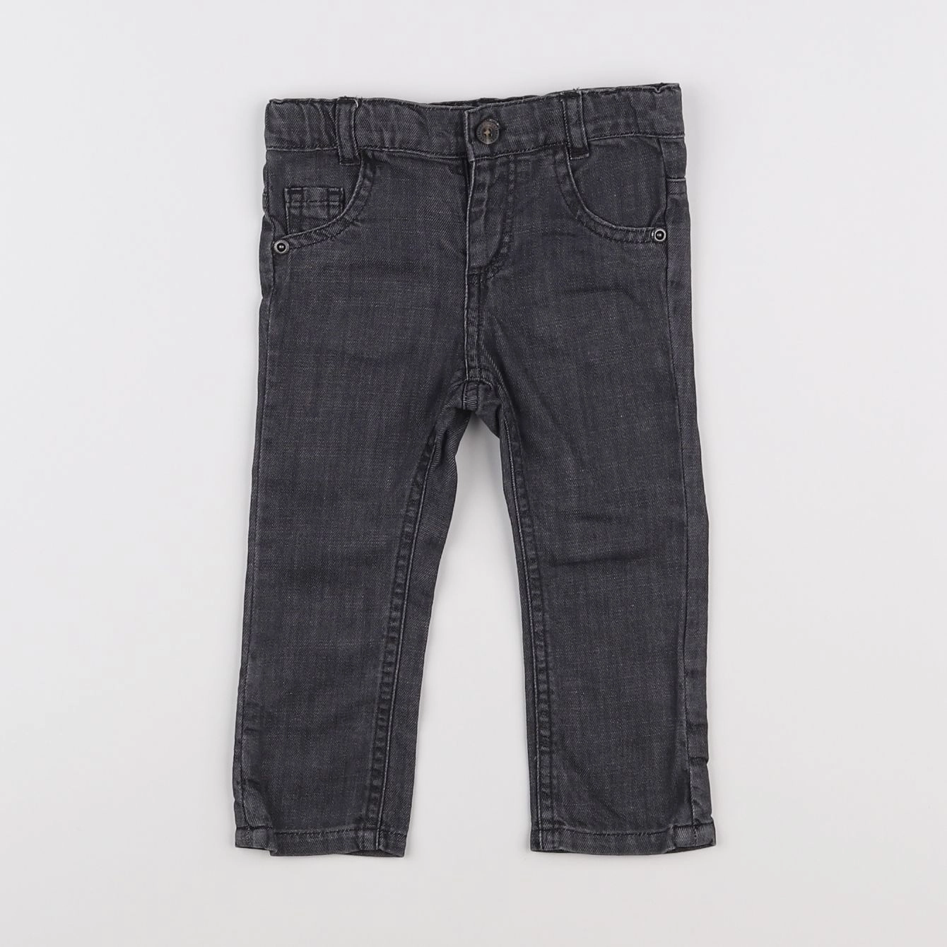 Vertbaudet - jean gris - 6 mois
