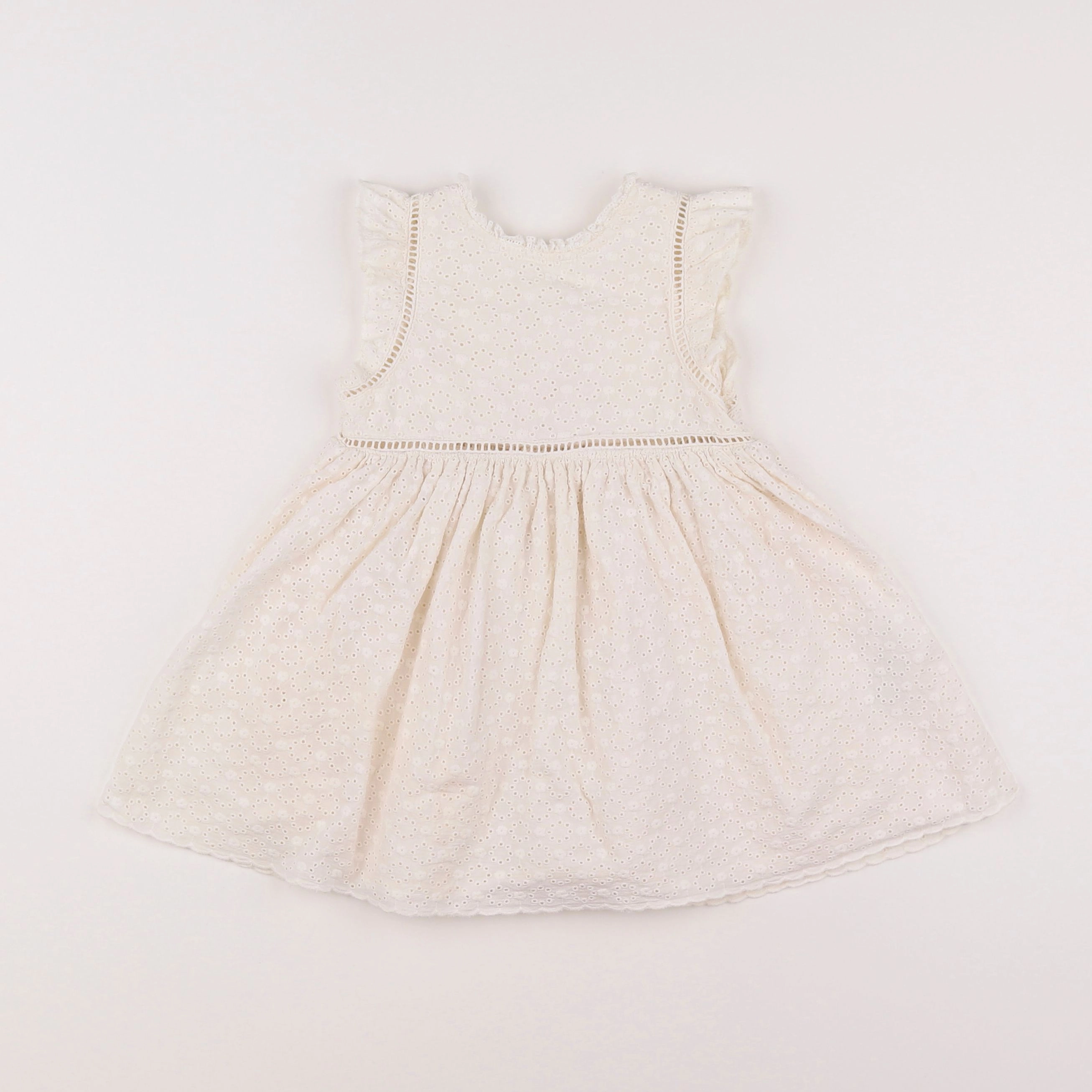 Vertbaudet - robe beige - 18 mois