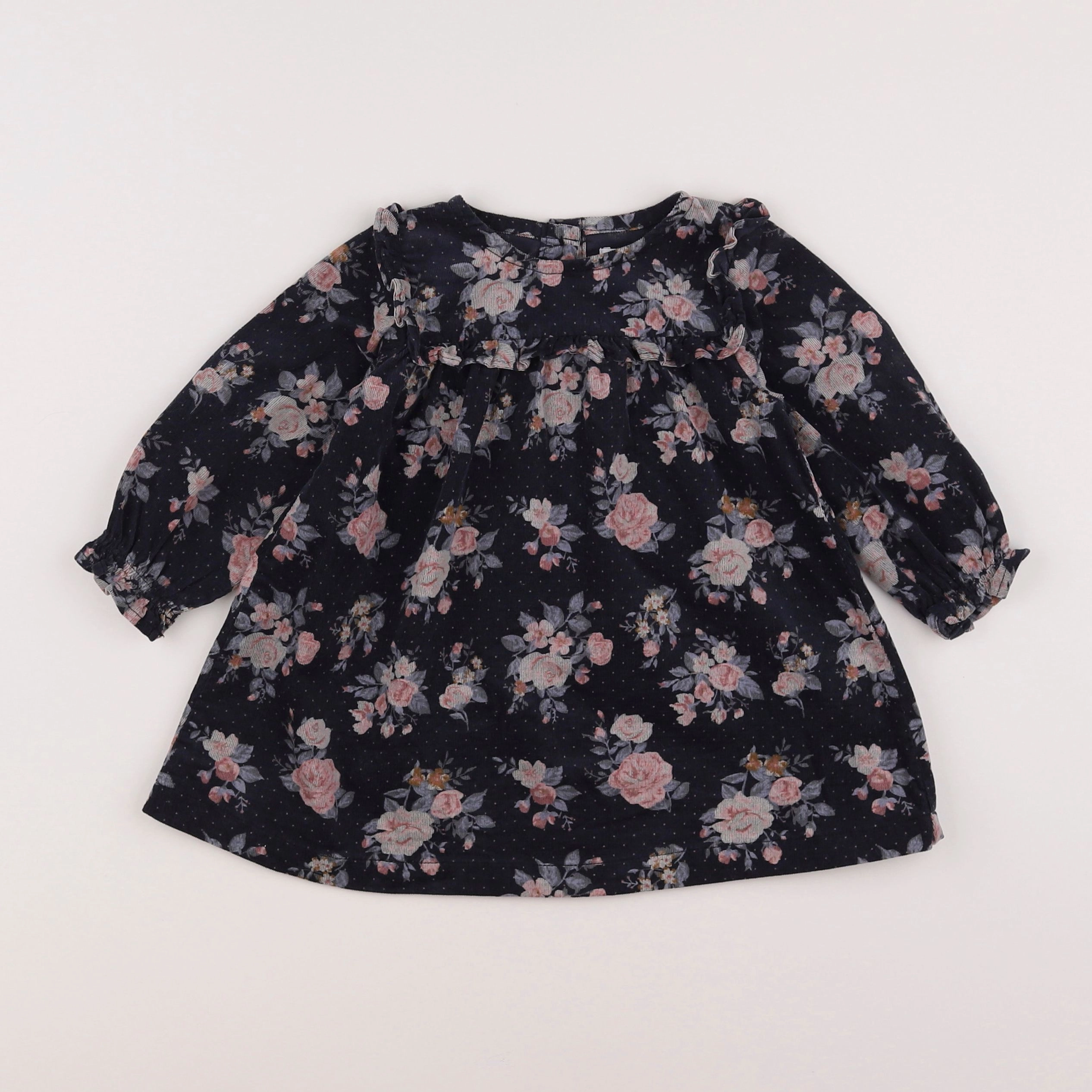Vertbaudet - robe multicolore - 9 mois