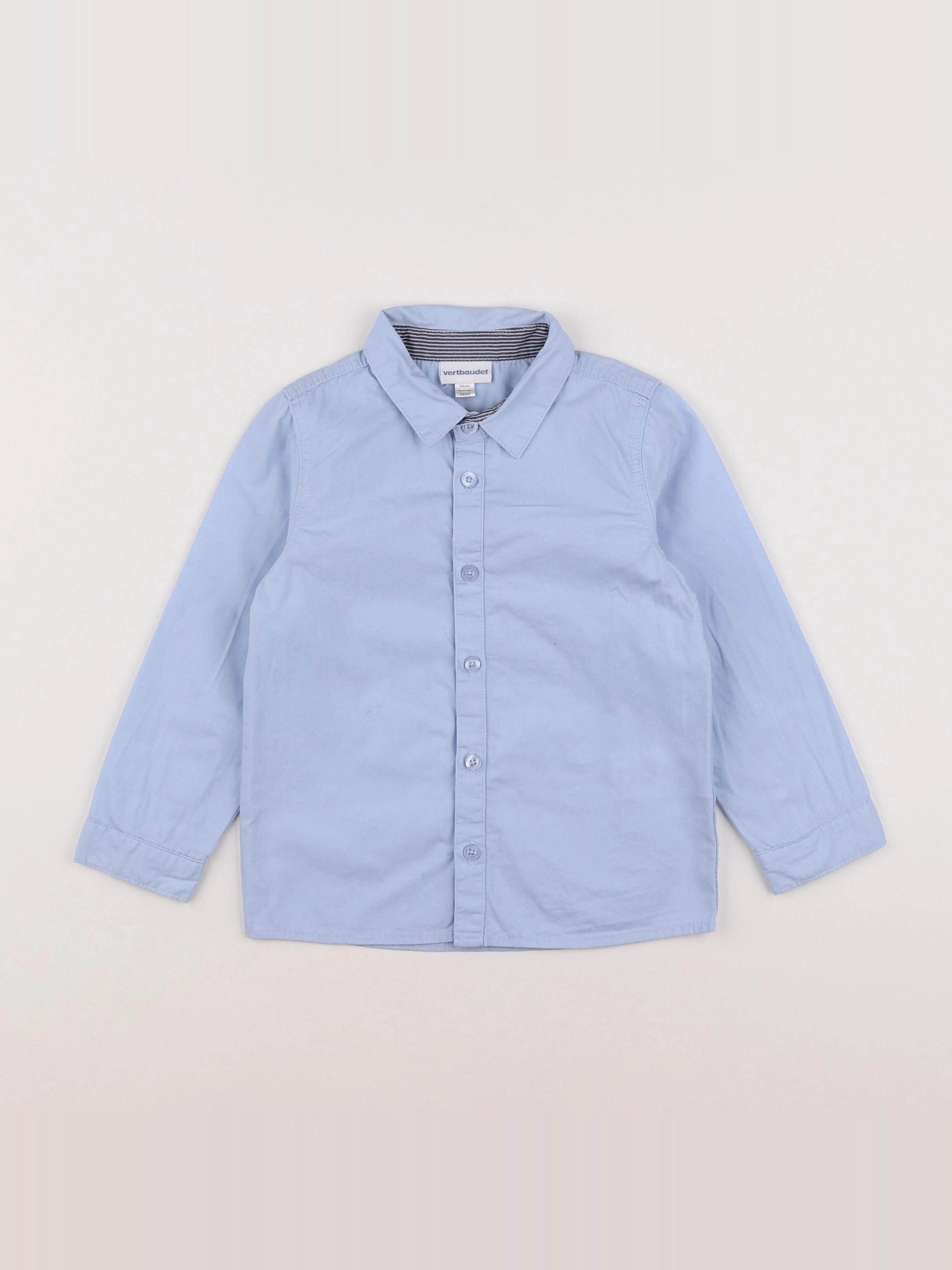 Vertbaudet - chemise bleu - 3 ans
