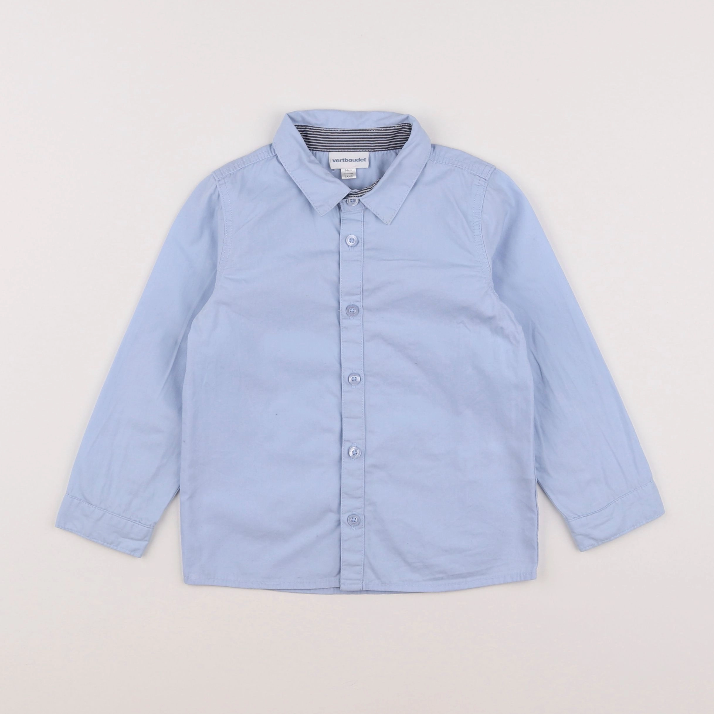Vertbaudet - chemise bleu - 3 ans