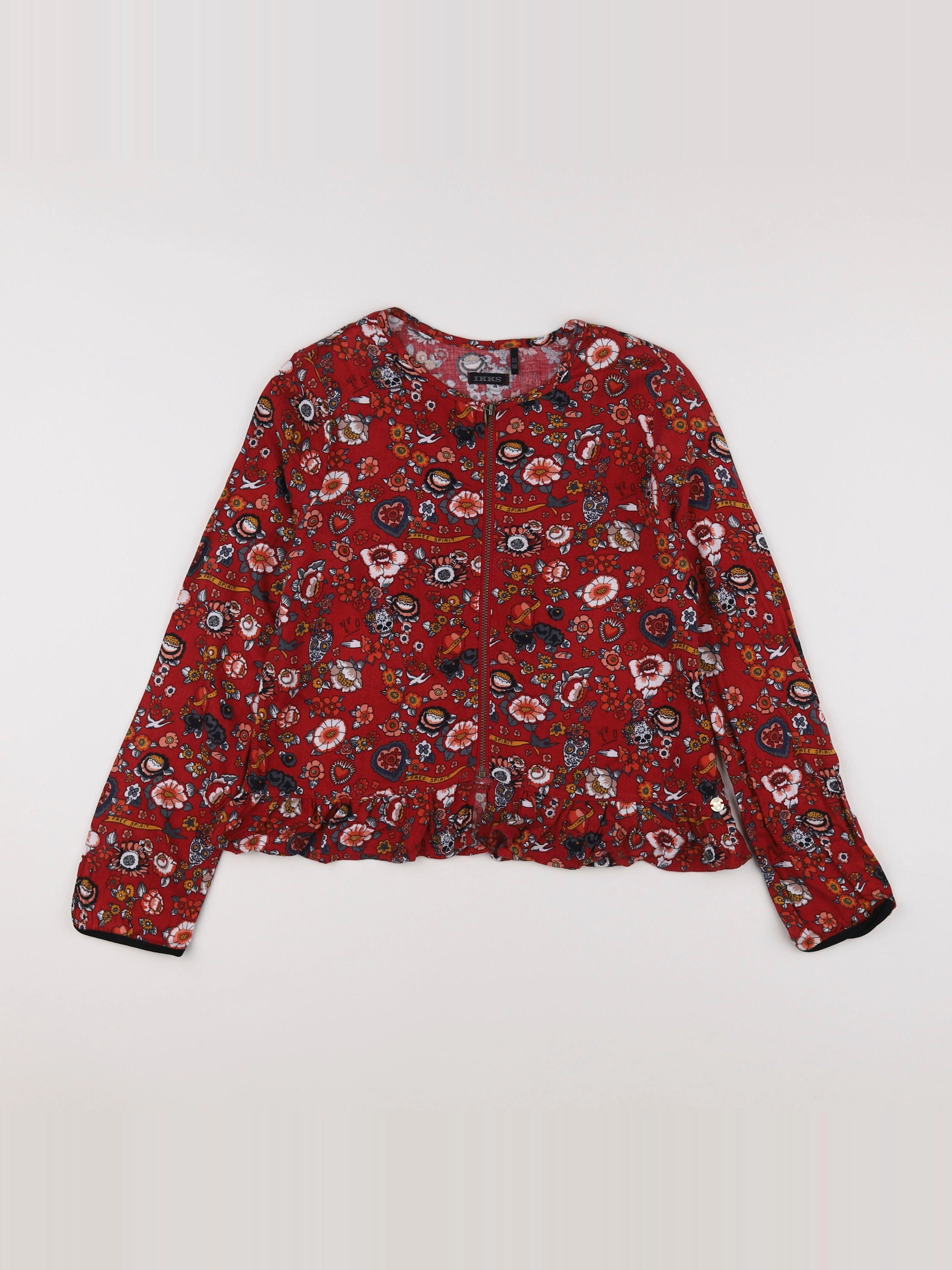 IKKS - tee-shirt rouge, multicolore - 10 ans