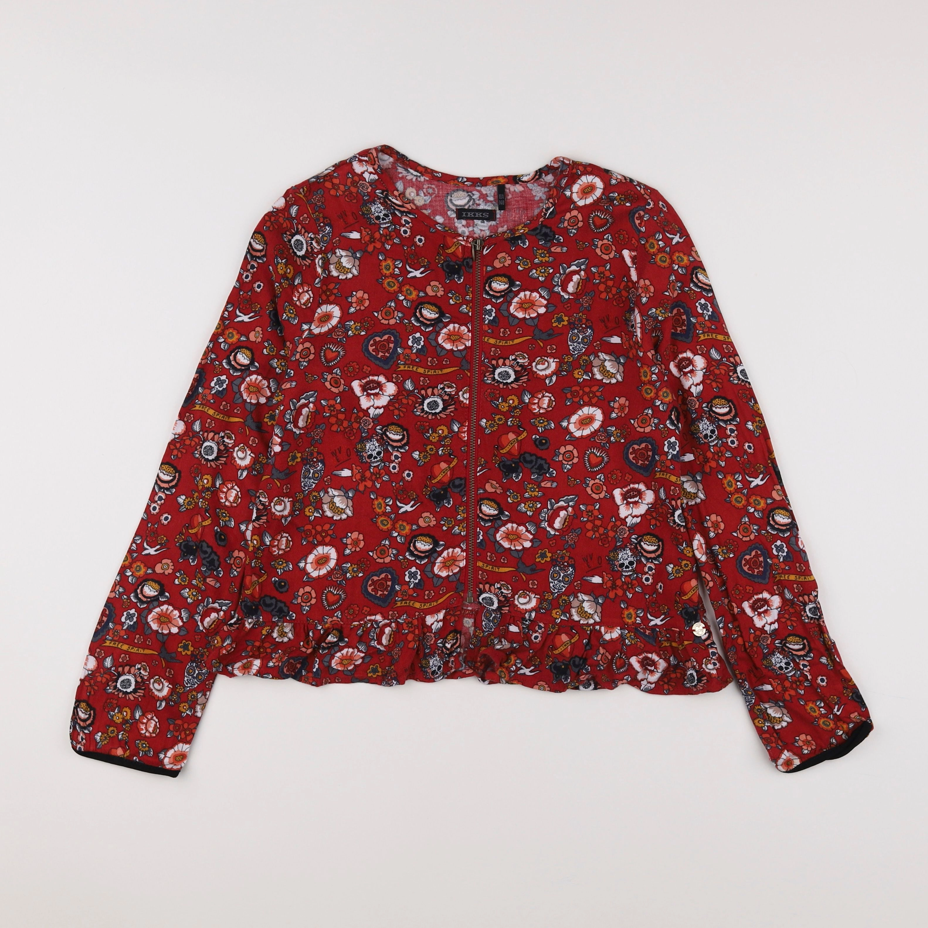 IKKS - tee-shirt rouge, multicolore - 10 ans