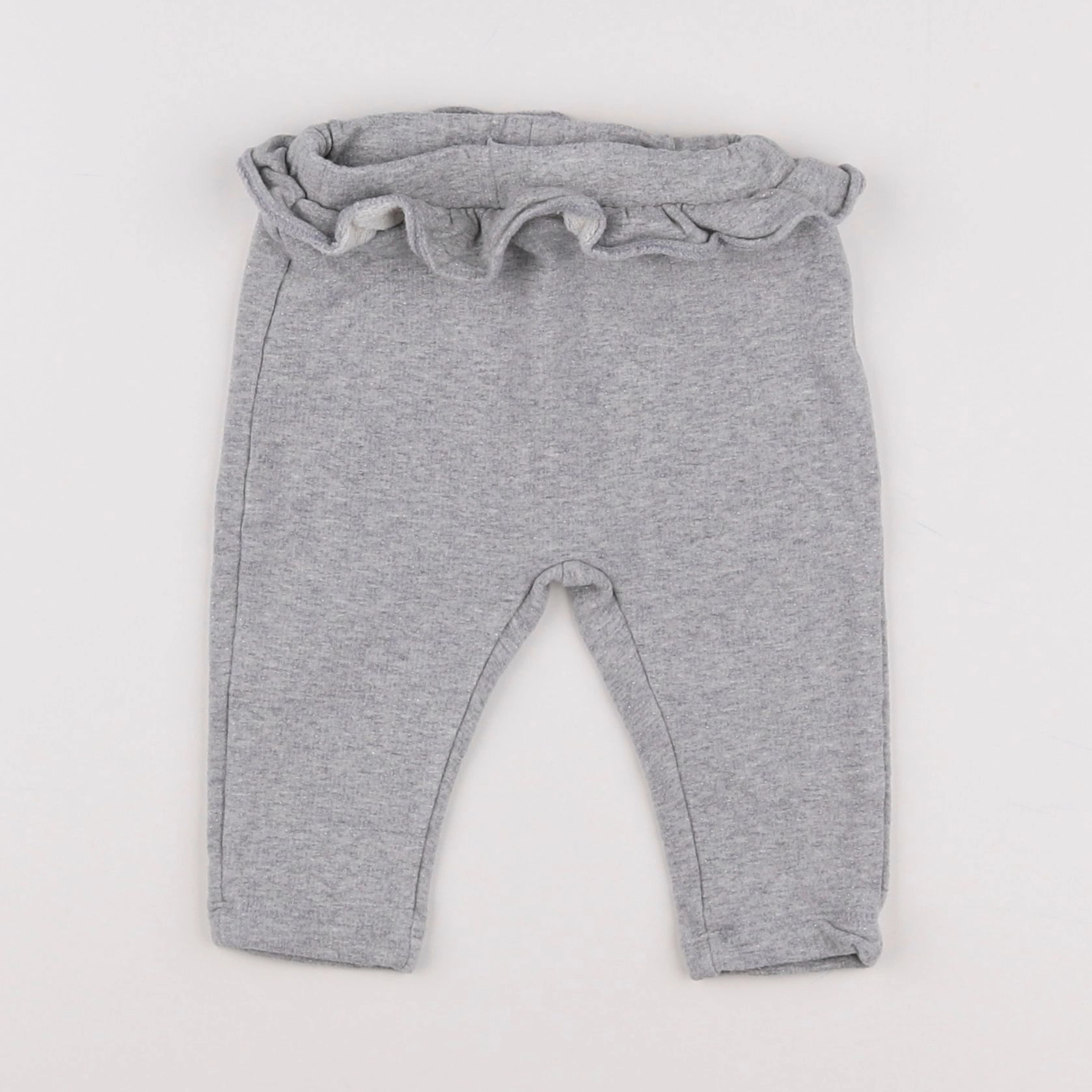 Vertbaudet - jogging gris, argent - 9 mois