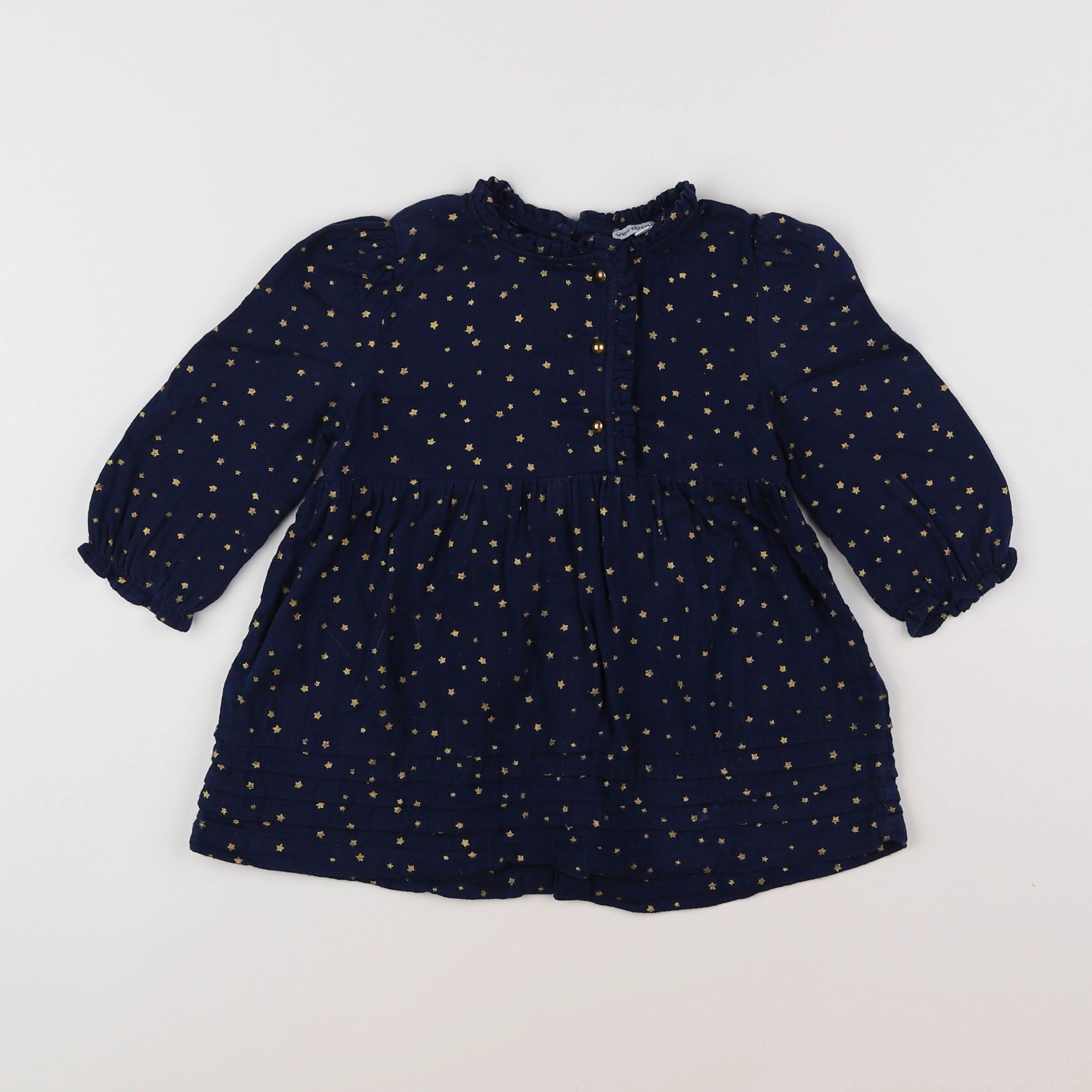 Vertbaudet - robe bleu - 18 mois