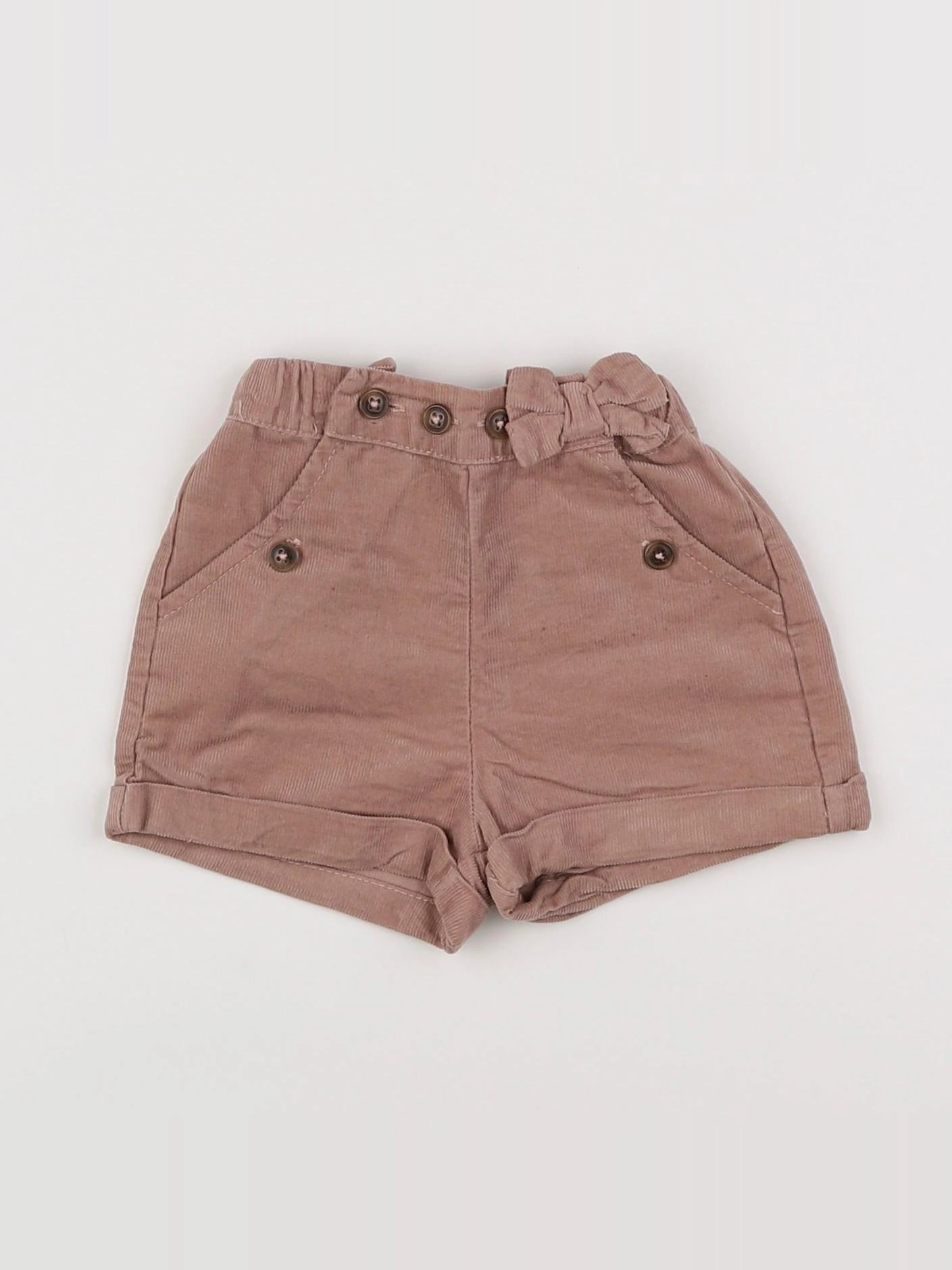 Vertbaudet - short marron - 3 mois