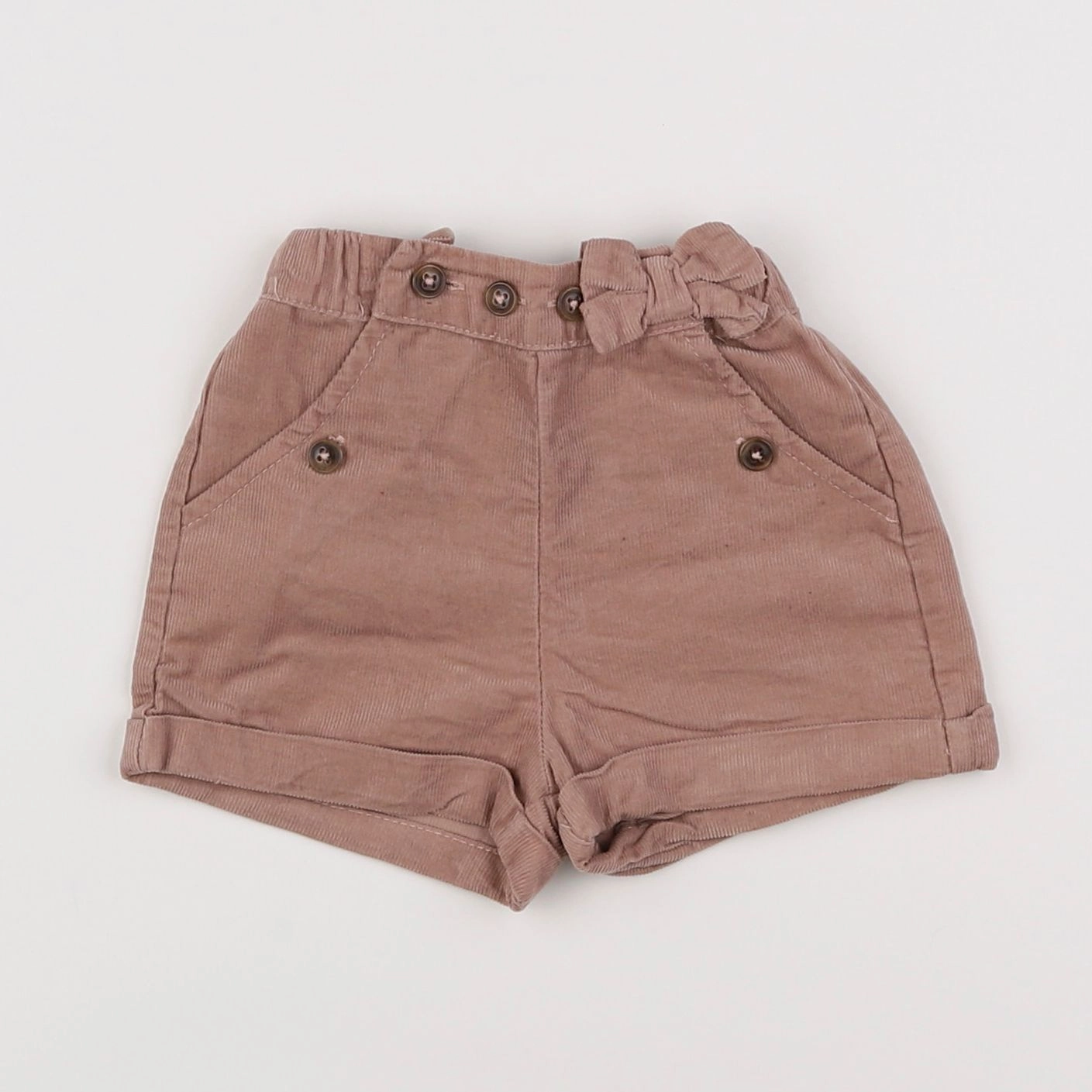 Vertbaudet - short marron - 3 mois