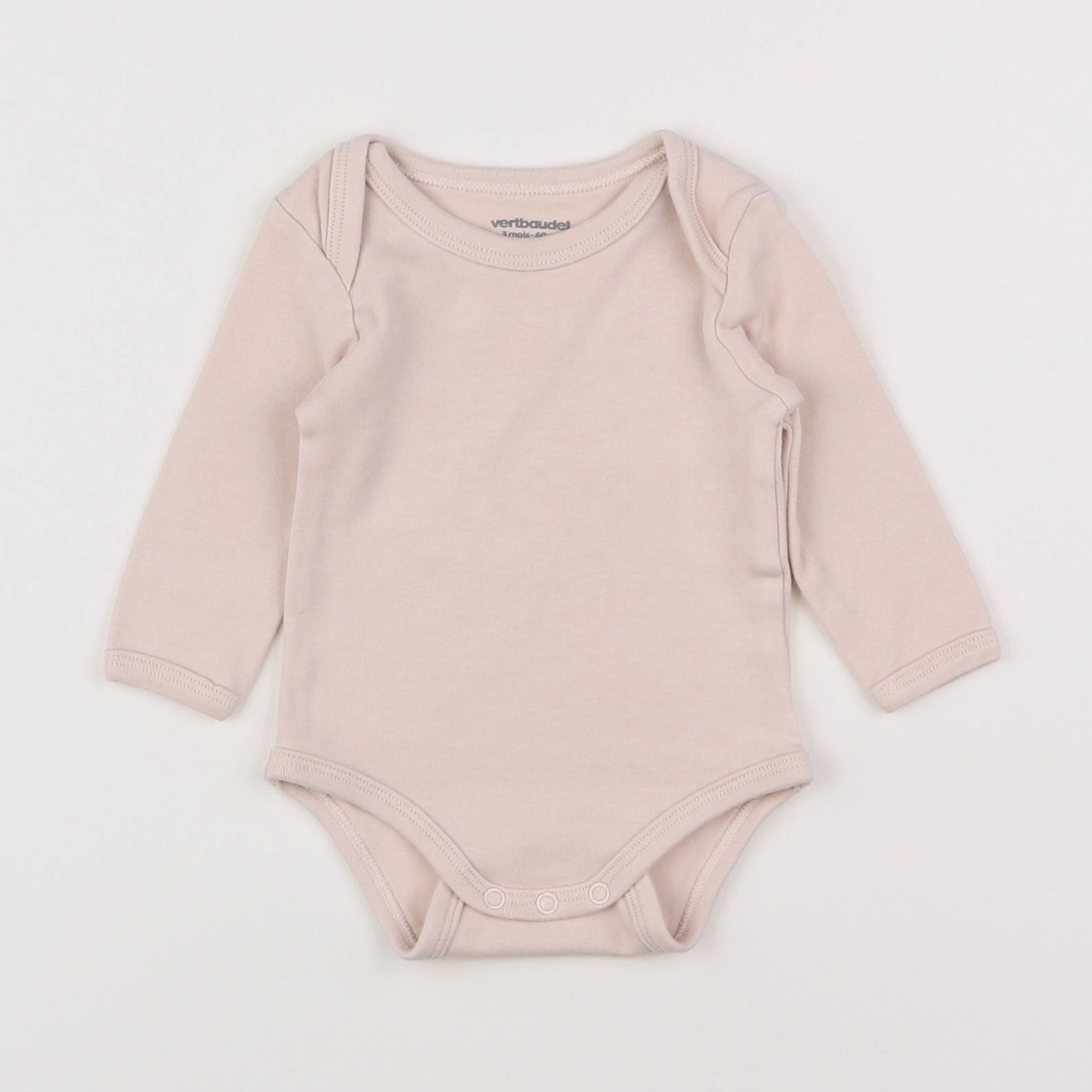 Vertbaudet - body rose - 3 mois