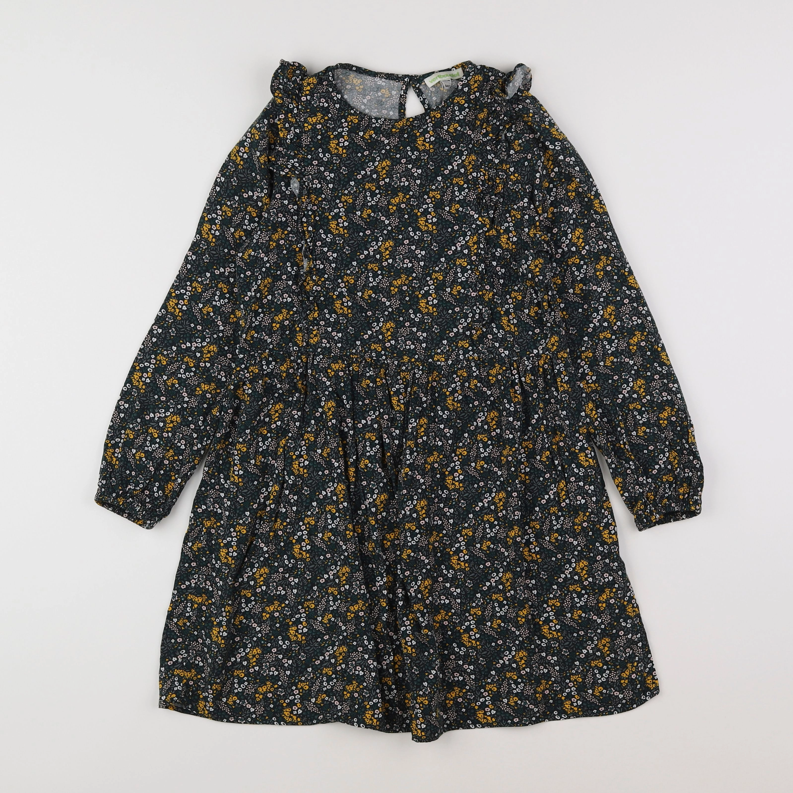 Vertbaudet - robe vert - 9 ans