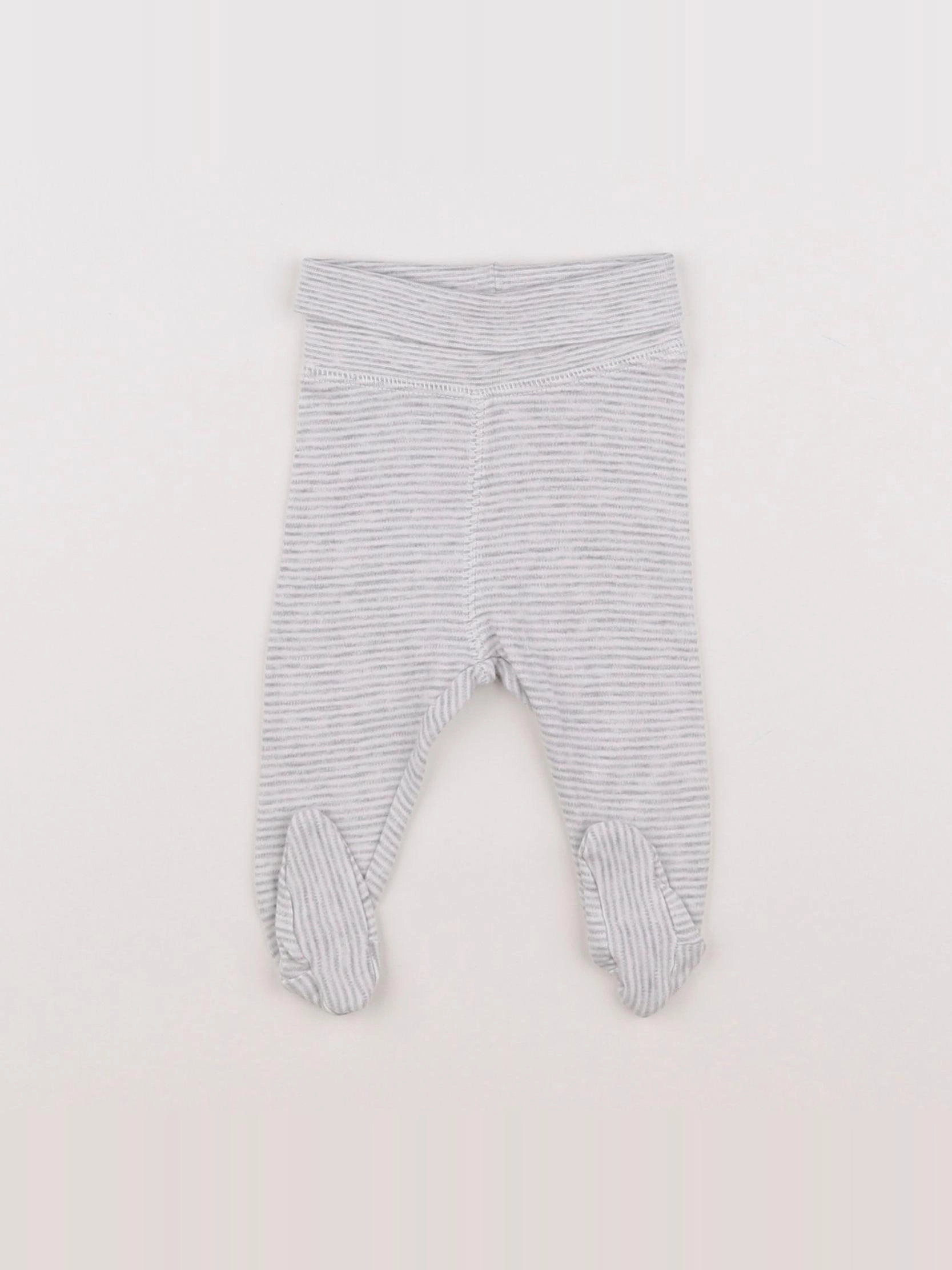H&M - legging gris - 3 mois