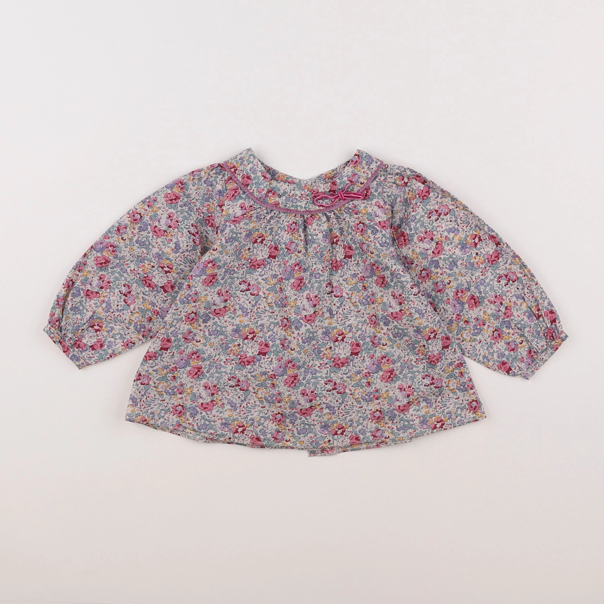 Jacadi - blouse liberty rose - 12 mois