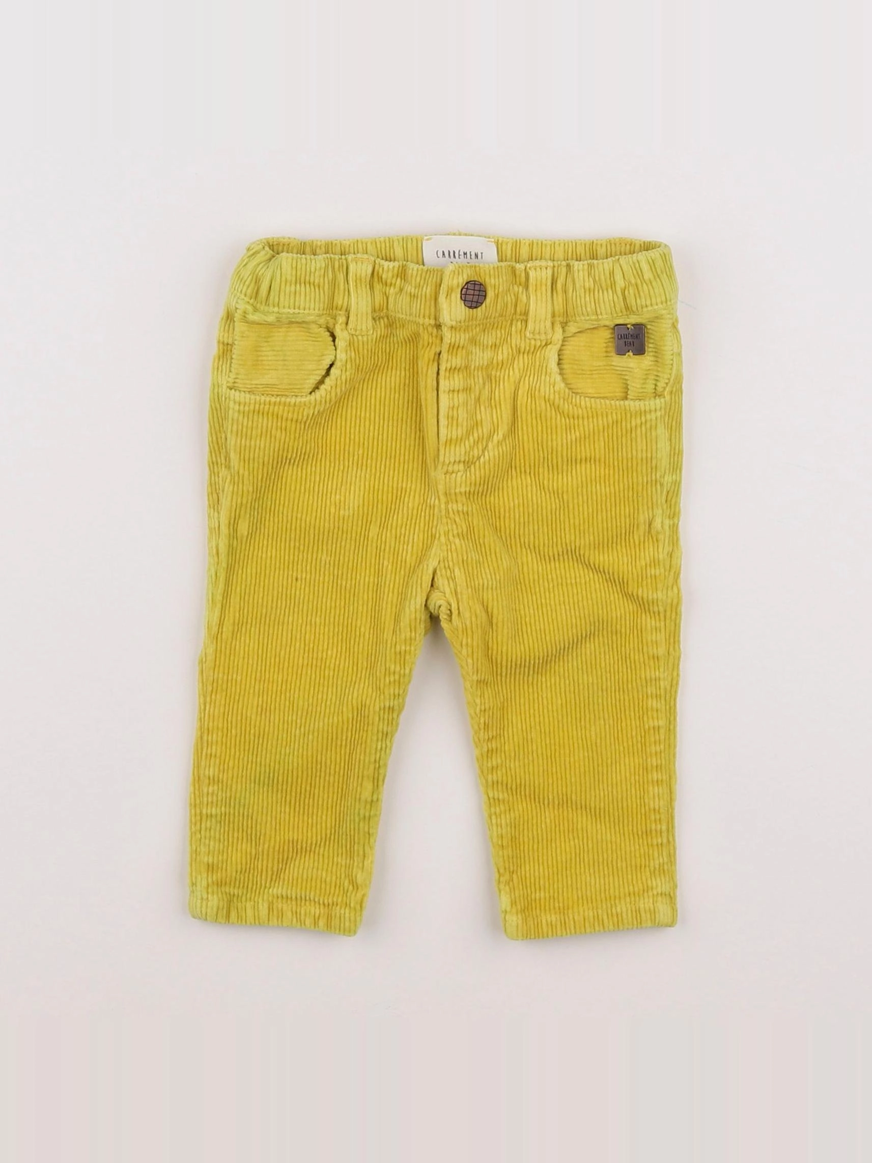 Carrément Beau - pantalon jaune - 6 mois