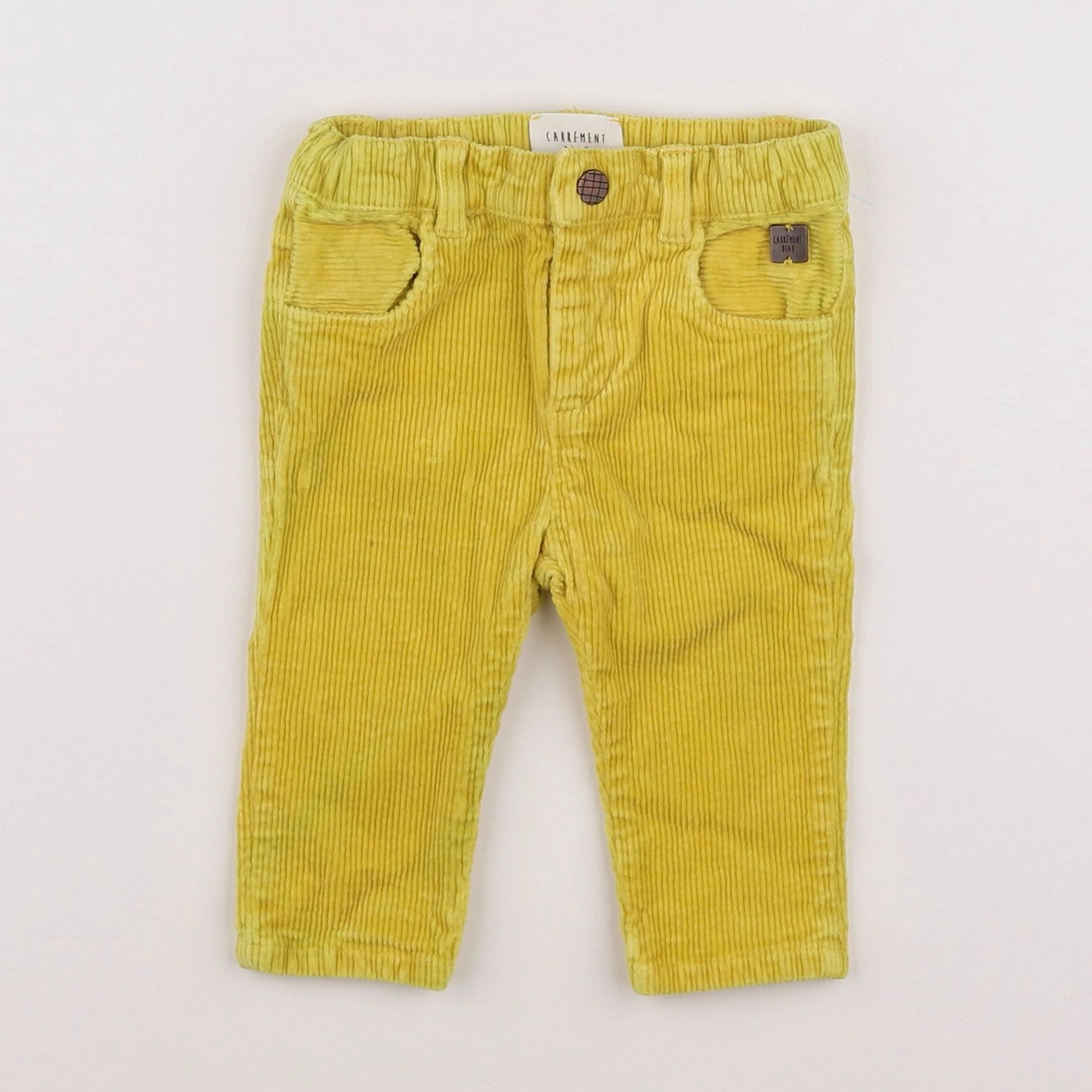 Carrément Beau - pantalon jaune - 6 mois