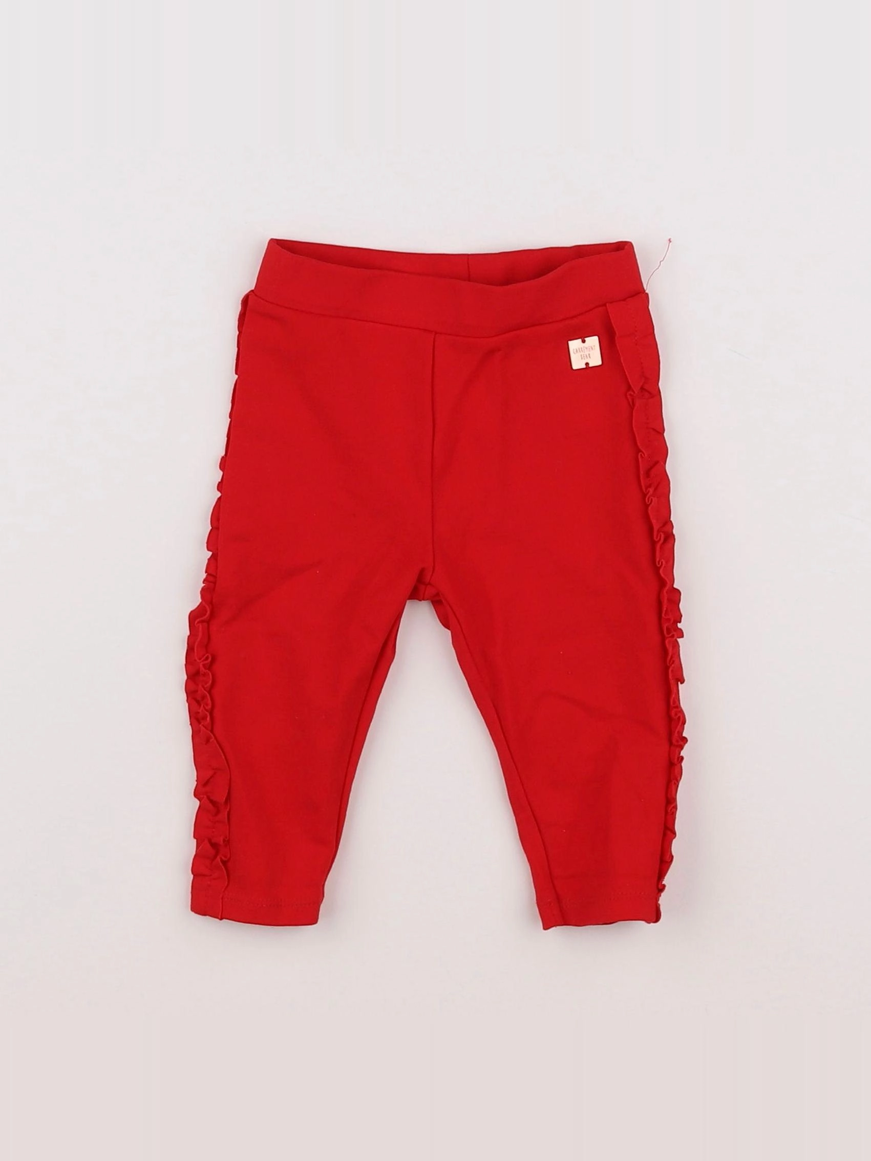 Carrément Beau - legging rouge - 6 mois