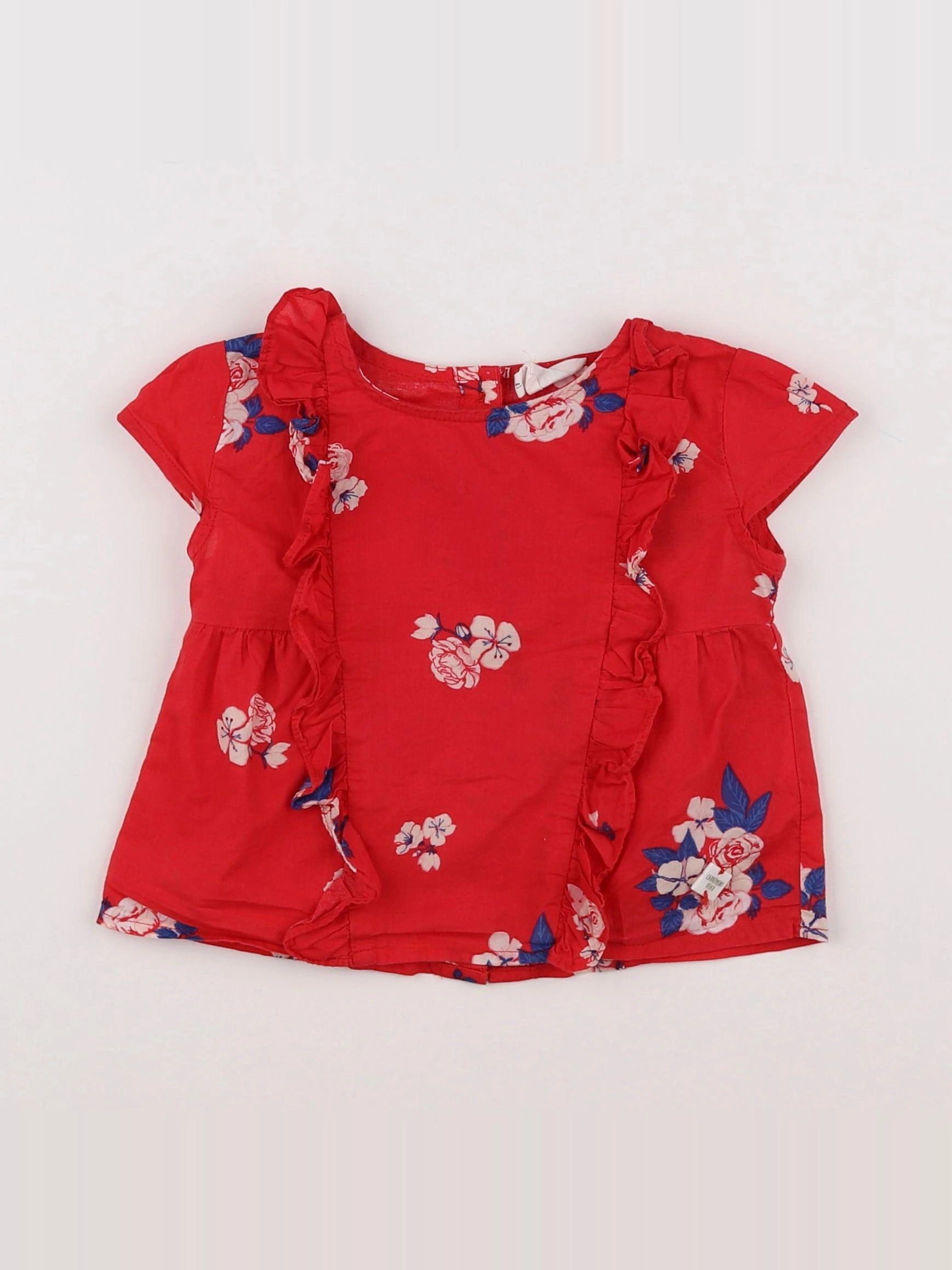 Carrément Beau - blouse rouge - 18 mois