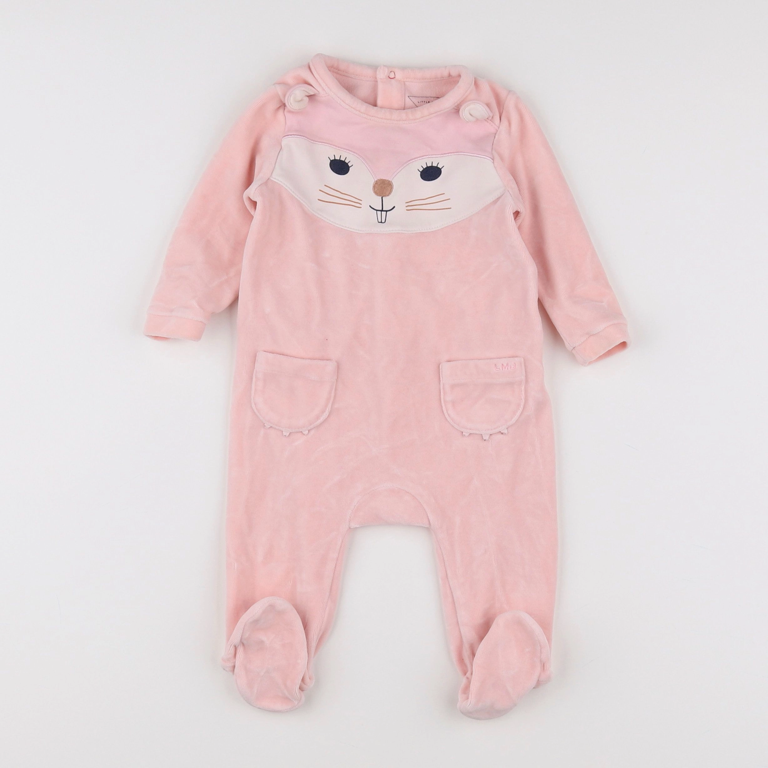 Little marc jacobs - pyjama velours rose - 6 mois