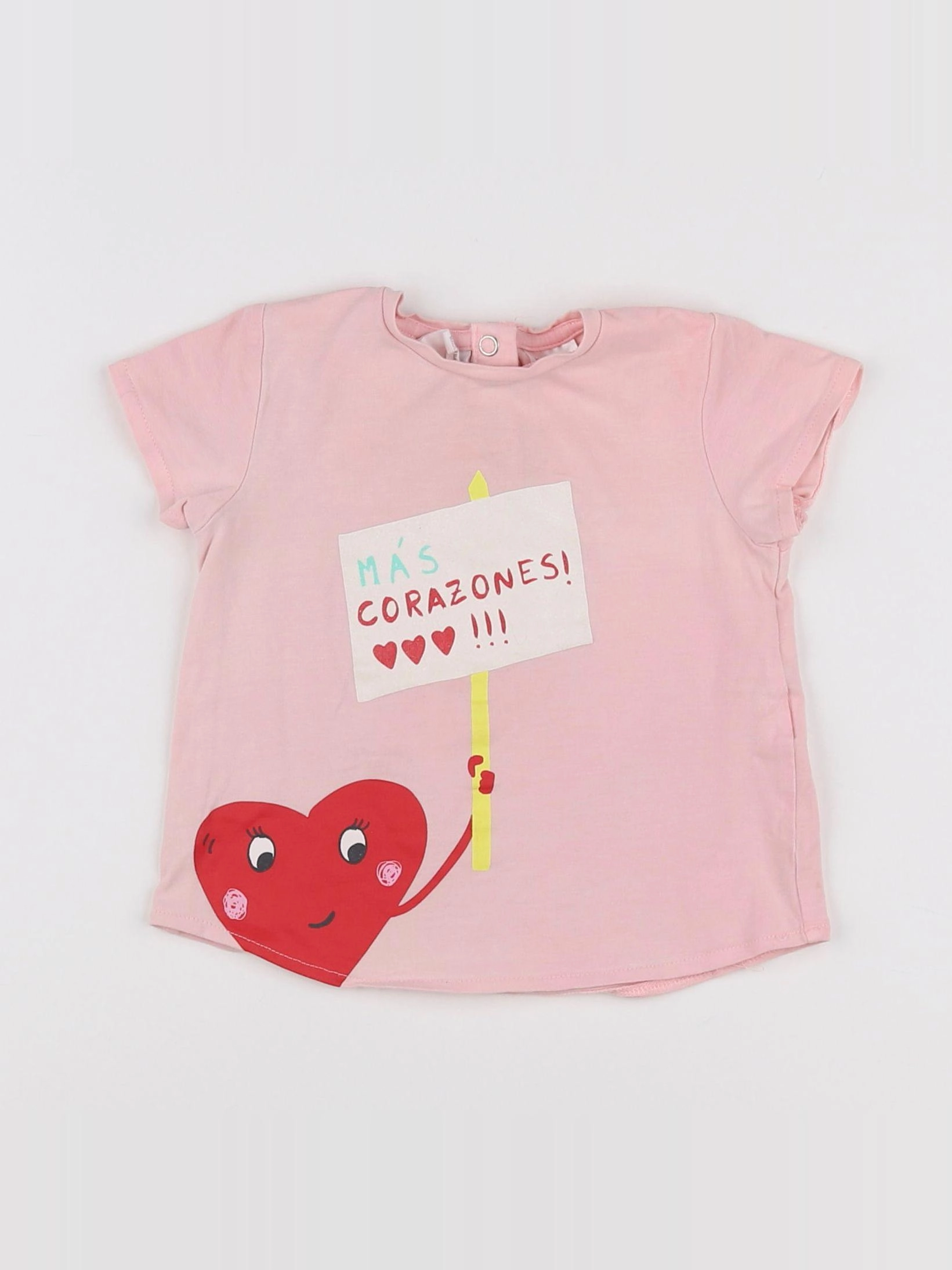 Zara - tee-shirt rose - 9/12 mois