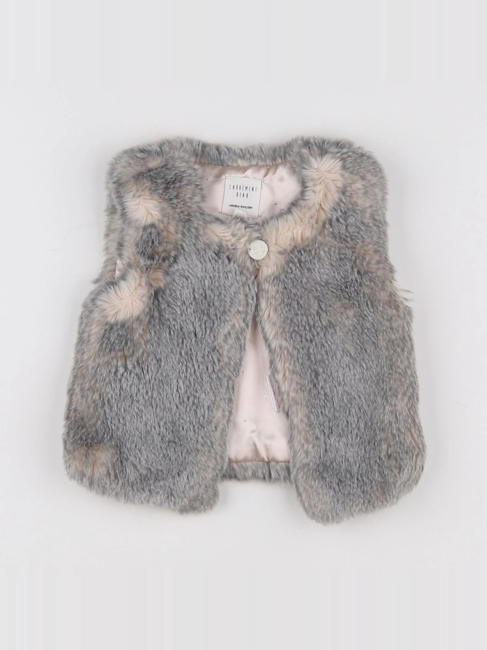 Carrément Beau - gilet gris - 6 mois