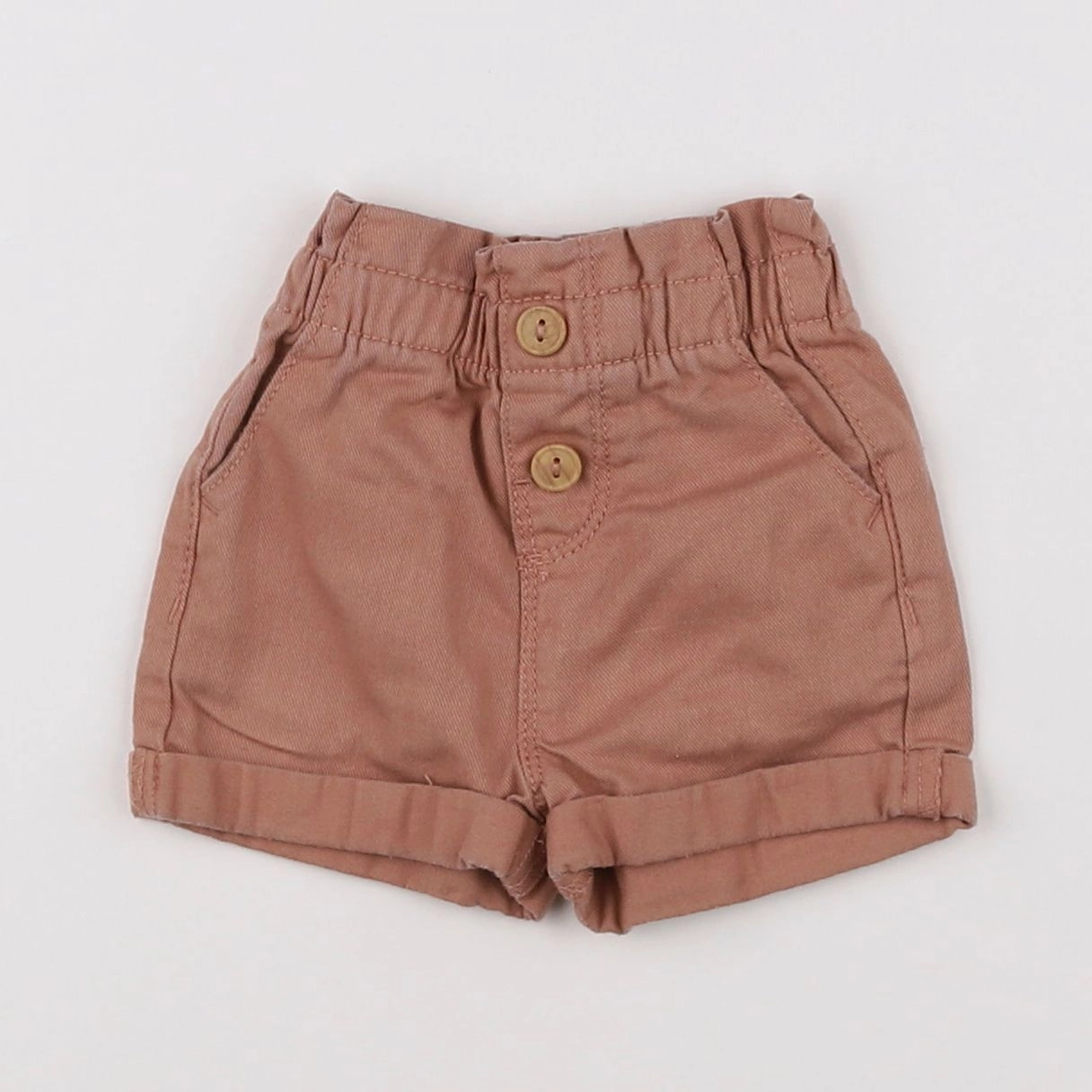 Vertbaudet - short marron - 3 mois