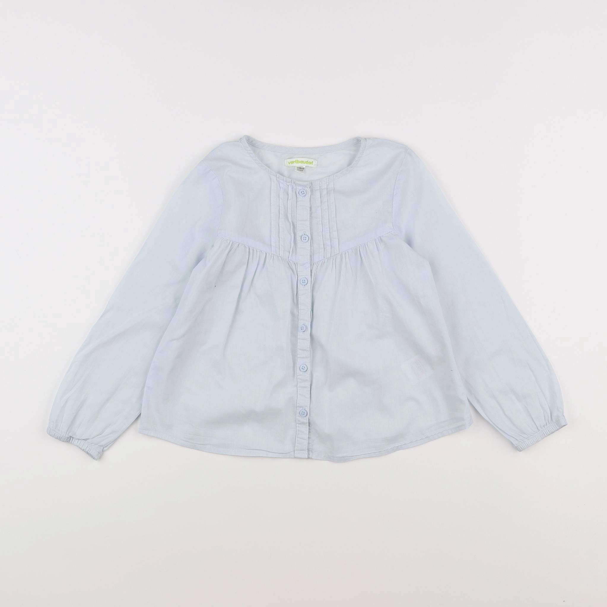 Vertbaudet - chemise bleu - 6 ans