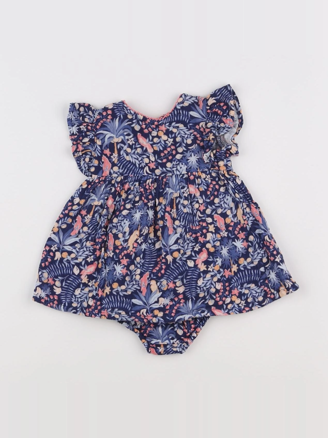 Tape à l'oeil - robe bleu, rose - 3 mois