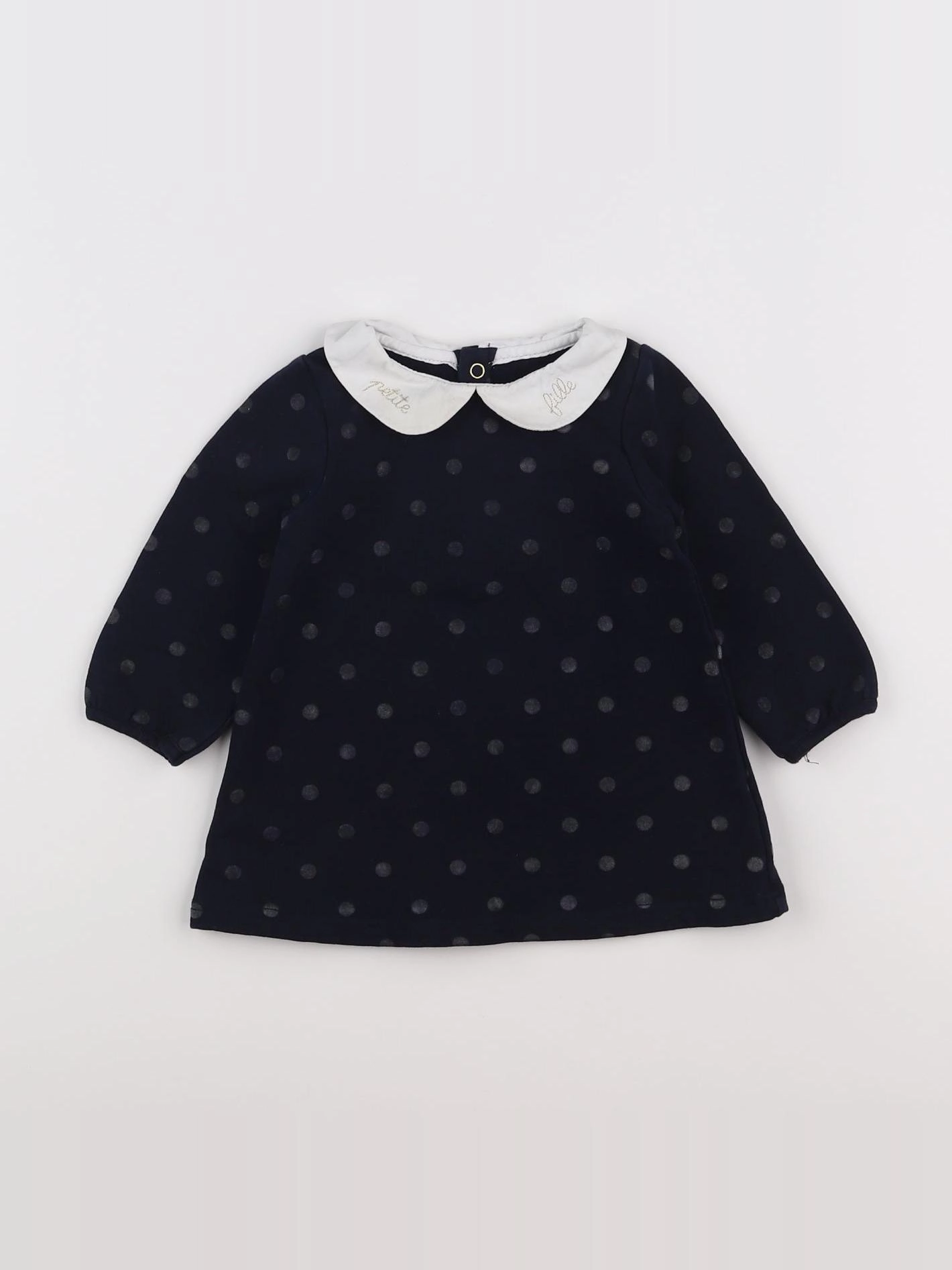 Jacadi - robe bleu, blanc - 12 mois