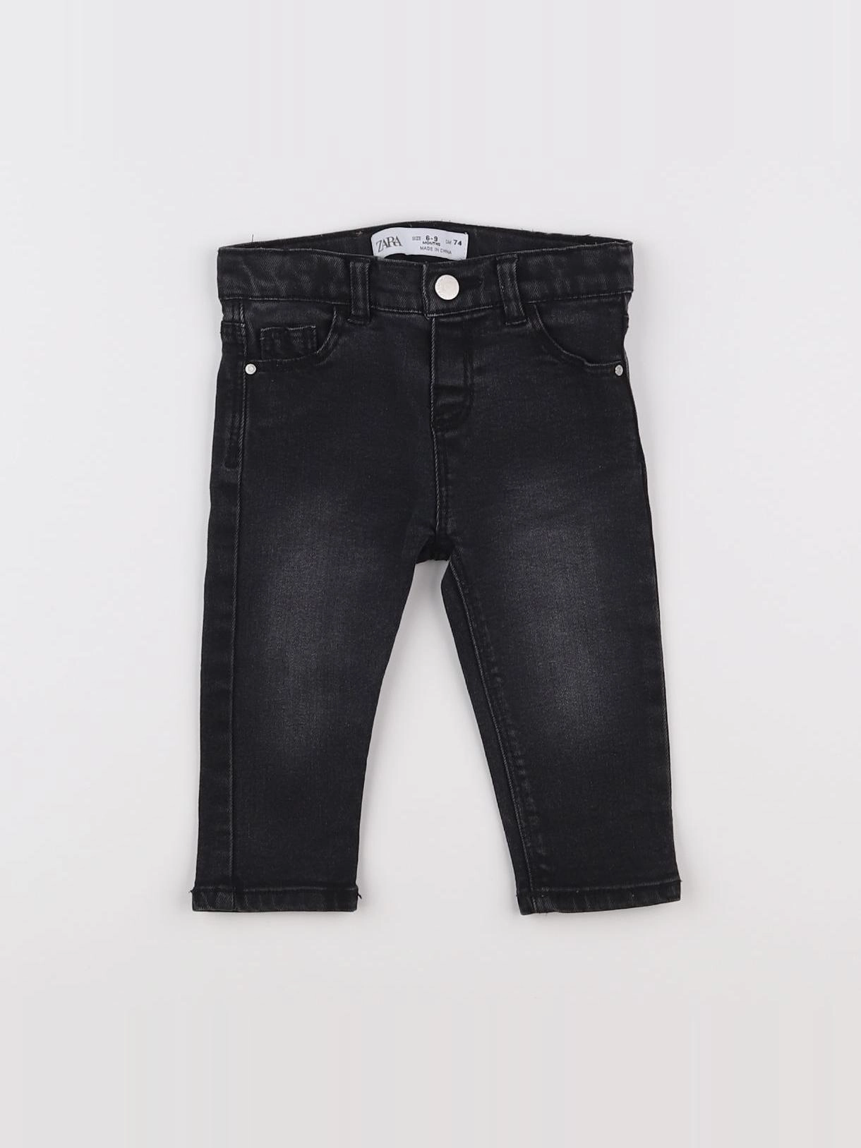 Zara - jean noir - 6/9 mois