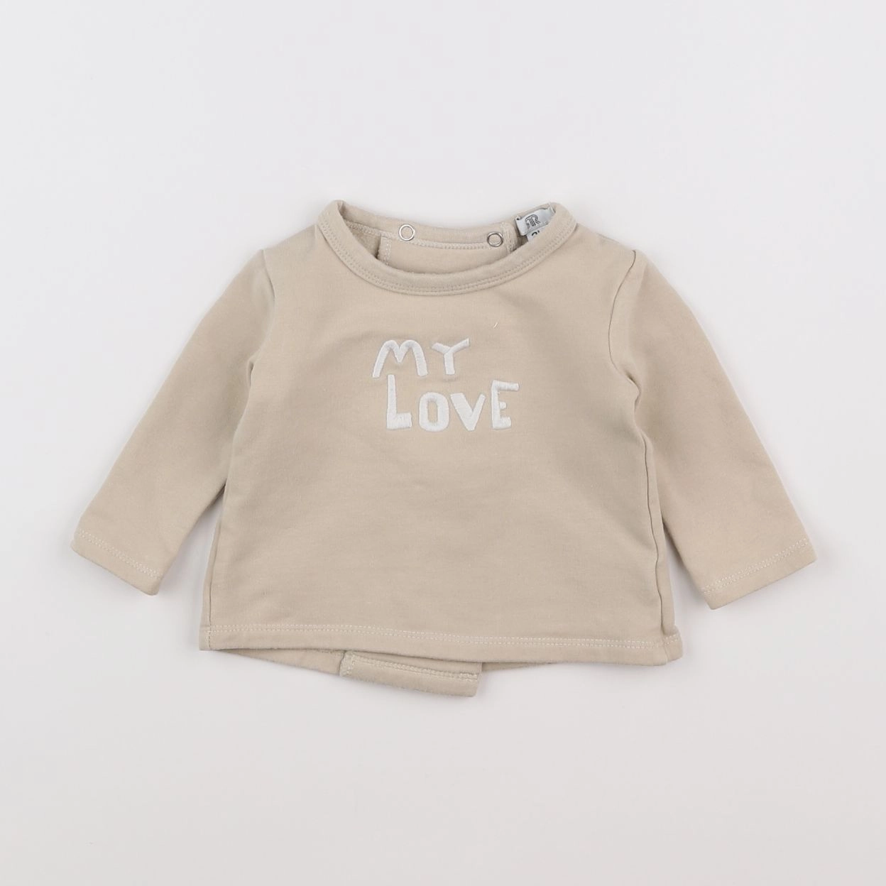 La Redoute - sweat beige - 3 mois