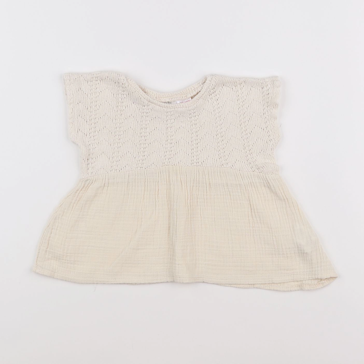 Zara - blouse beige - 9/12 mois