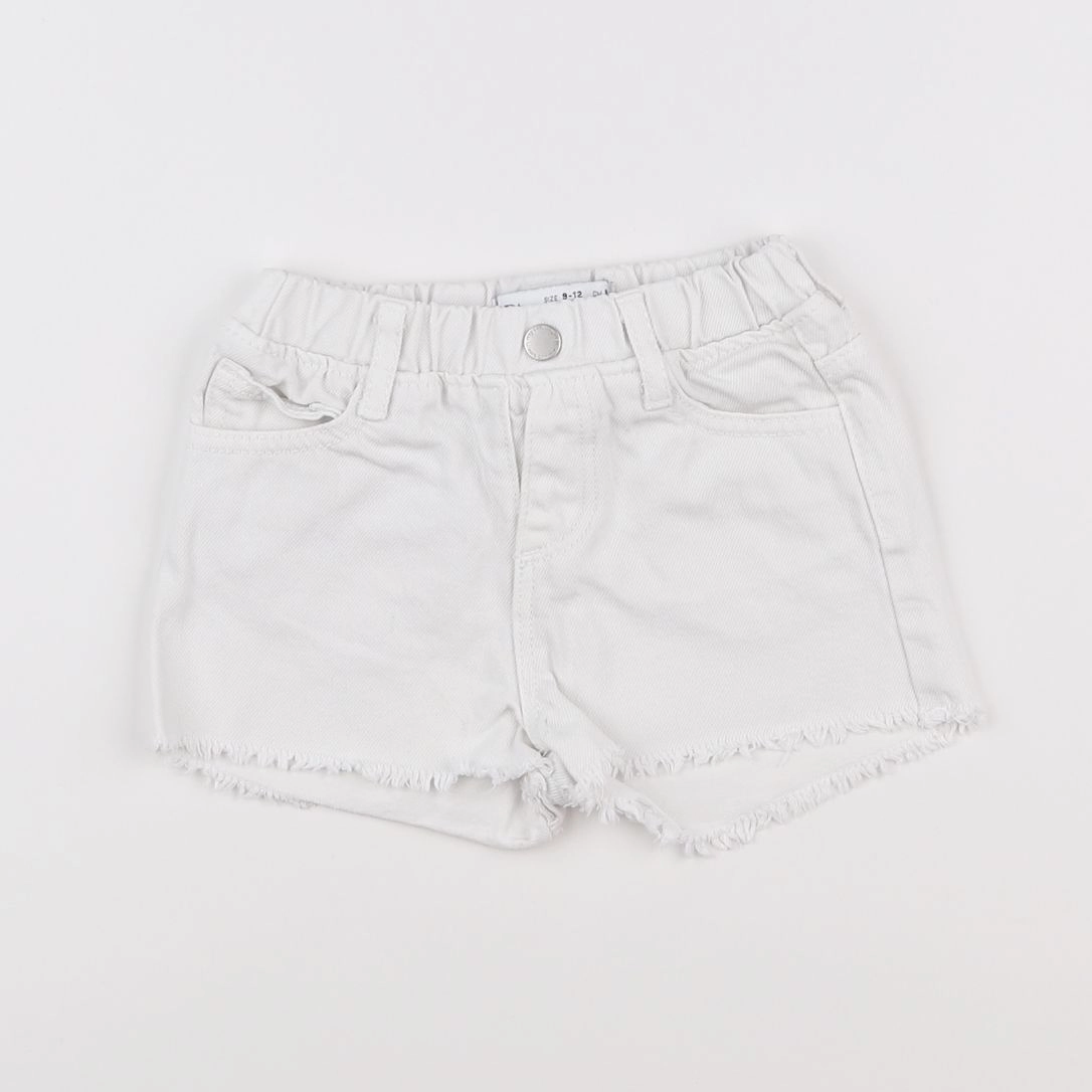 Zara - short blanc - 9/12 mois