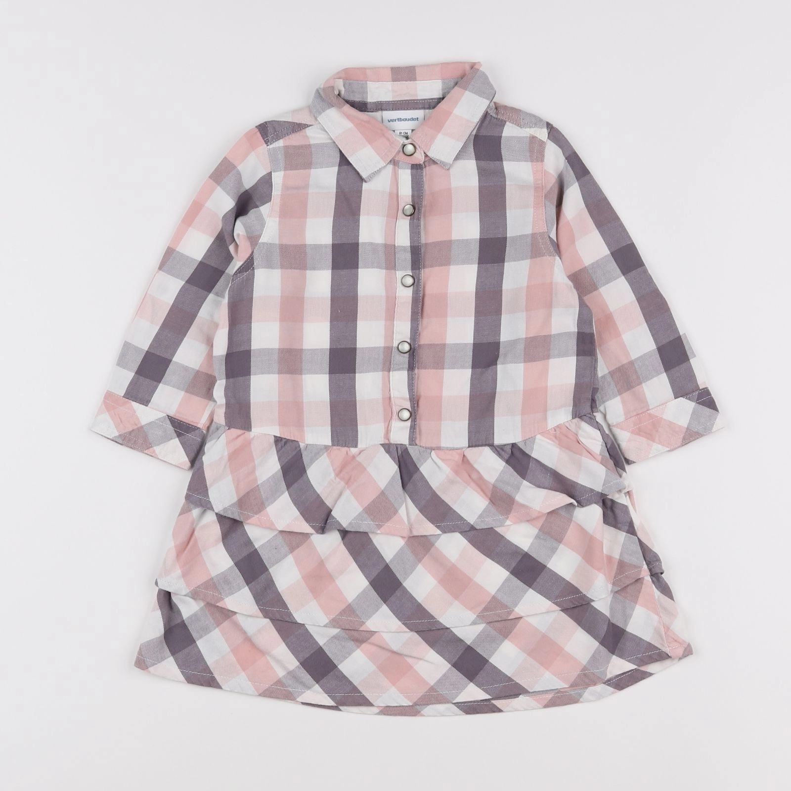 Vertbaudet - robe multicolore - 18 mois