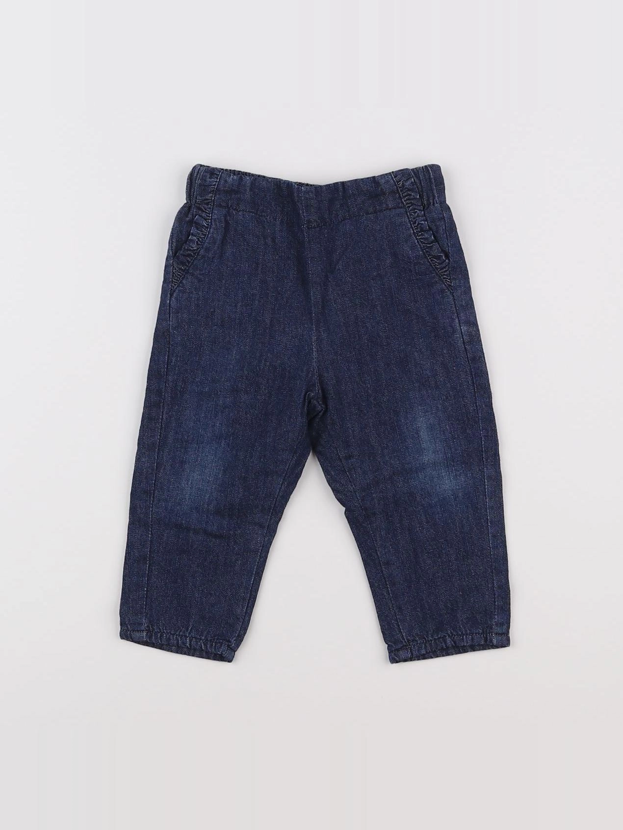 Vertbaudet - jean bleu - 9 mois